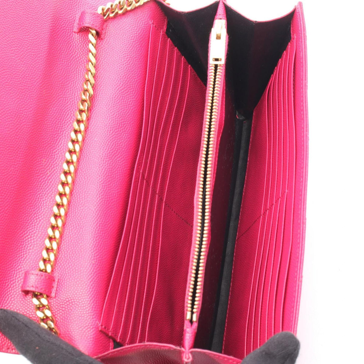 Yves Saint Laurent Red Color Leather Handbag Shoulder Bag (Pre-Owned)