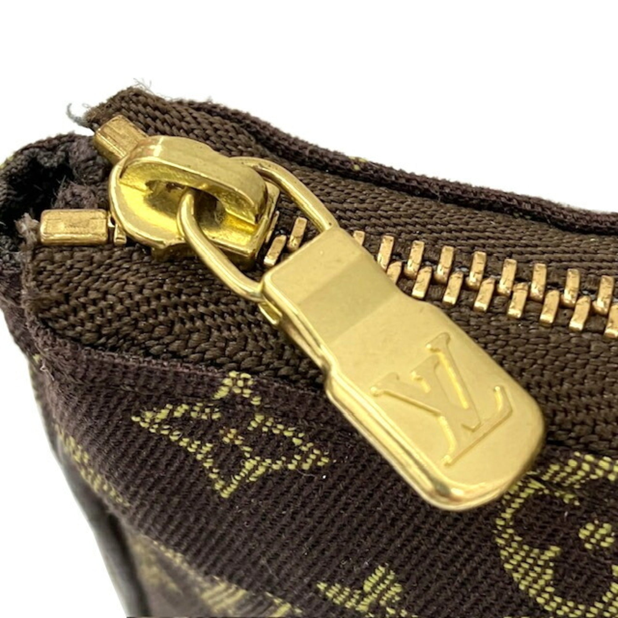 Louis Vuitton Brown Ebene Monogram Mini Lin Pouch (Pre-Owned)