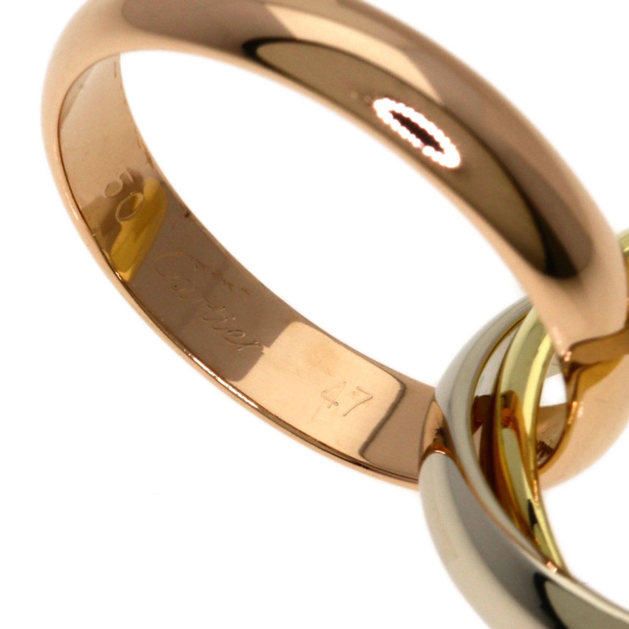 Cartier Trinity Yellow Gold (18K) Pink Gold (18K) White Gold (18K) Band Ring (Pre-Owned)