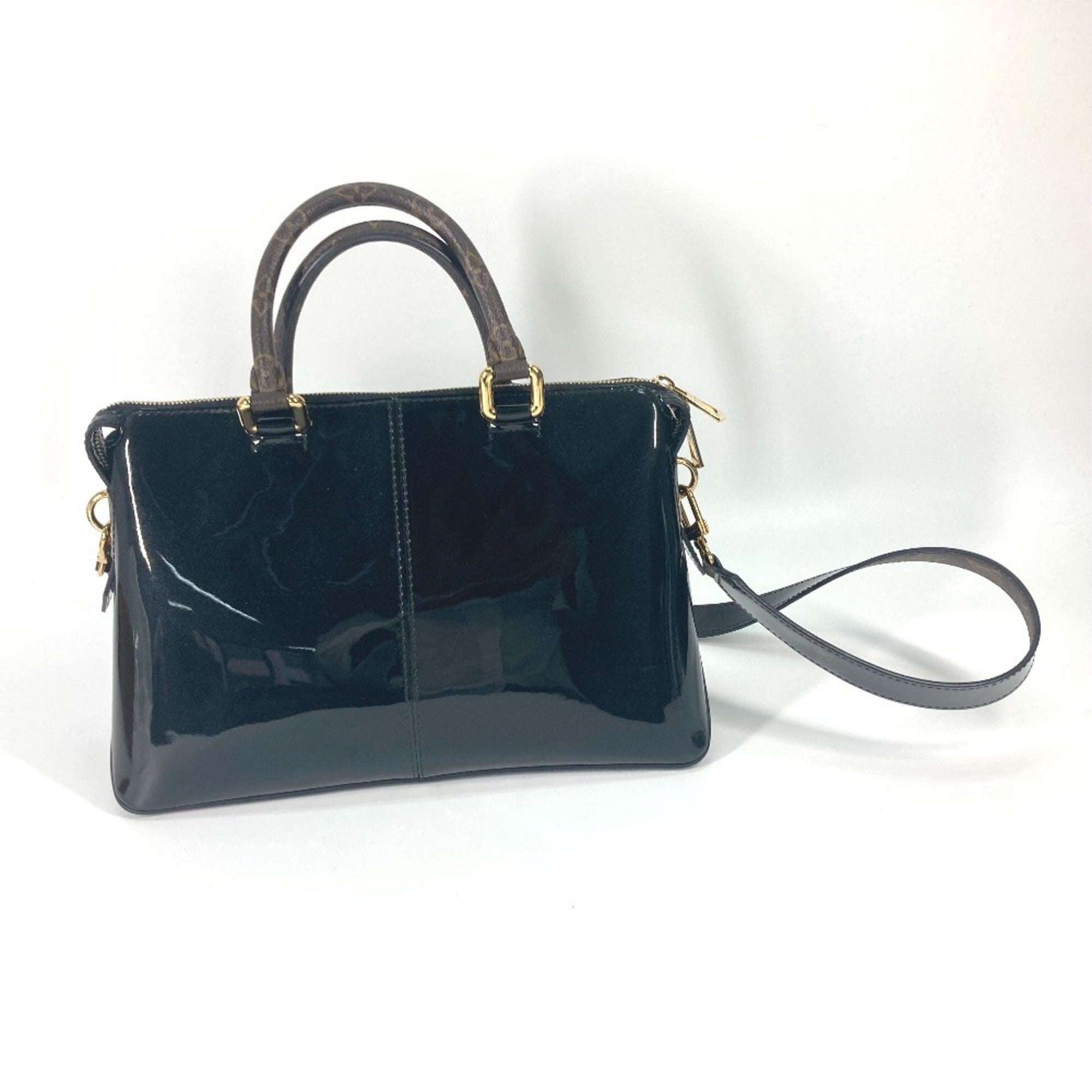 Louis Vuitton Black Brown Monogram Noir Vernis Shoulder Bag Tote Bag (Pre-Owned)
