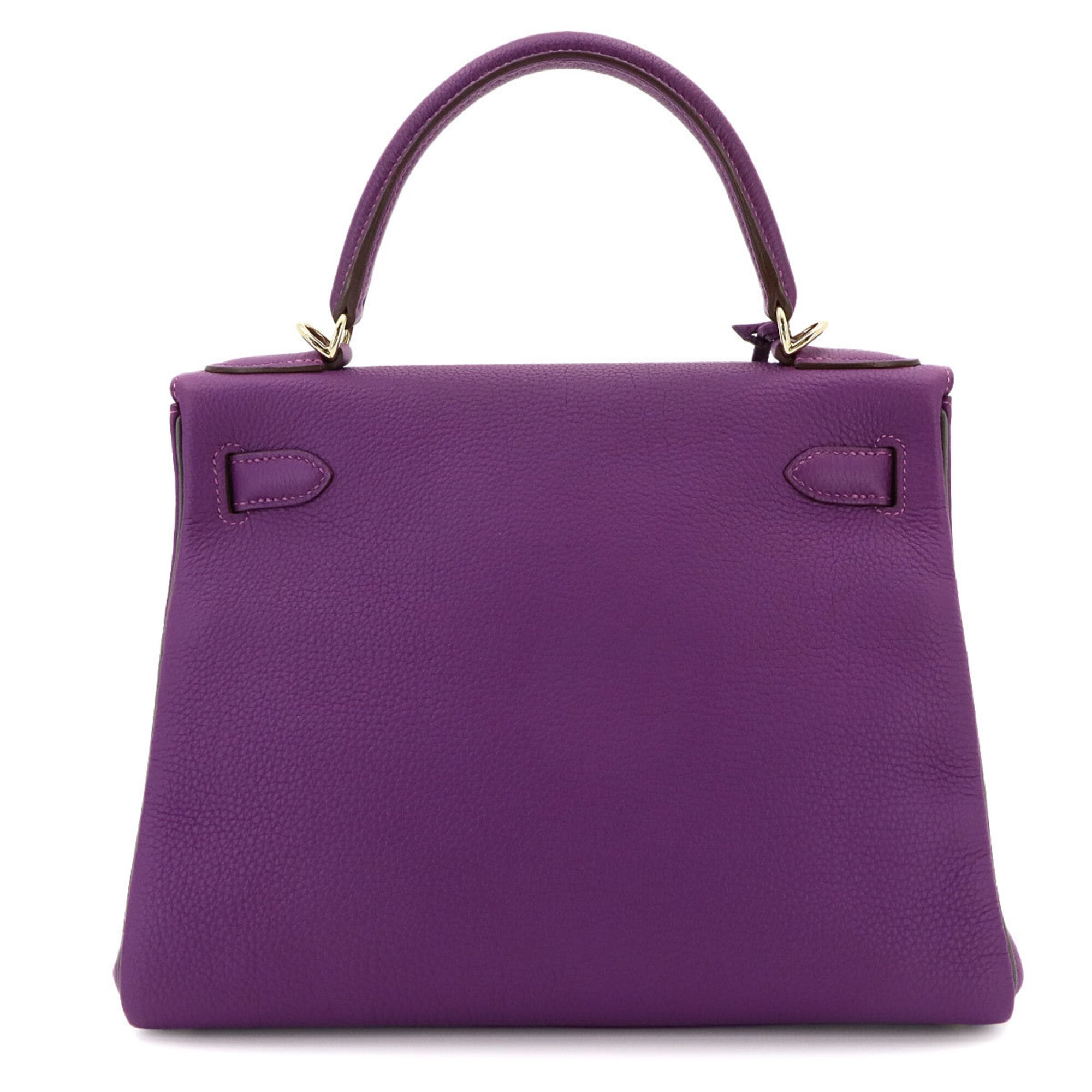 Hermes Anemone Etain Togo Leather Handbag (Pre-Owned)