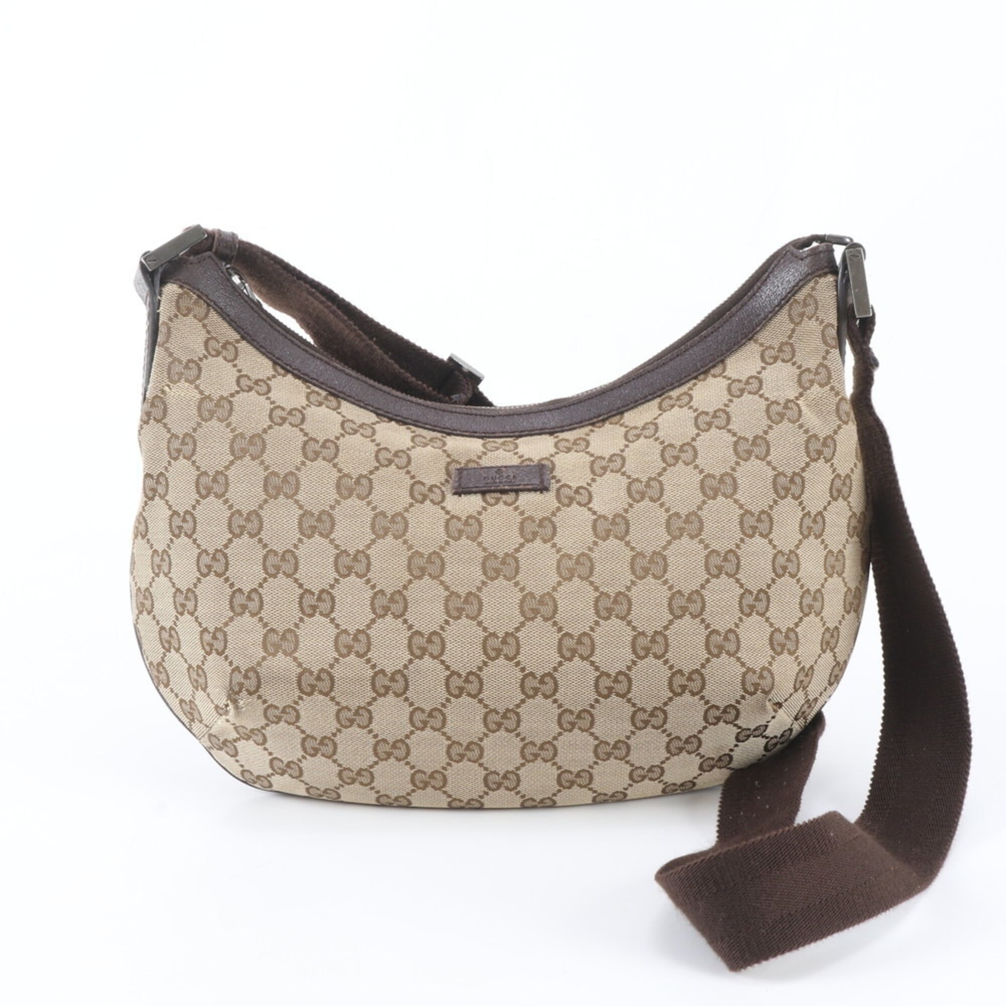Gucci Gg Canvas Brown Gg Canvas Shoulder Bag (Pre-Owned)