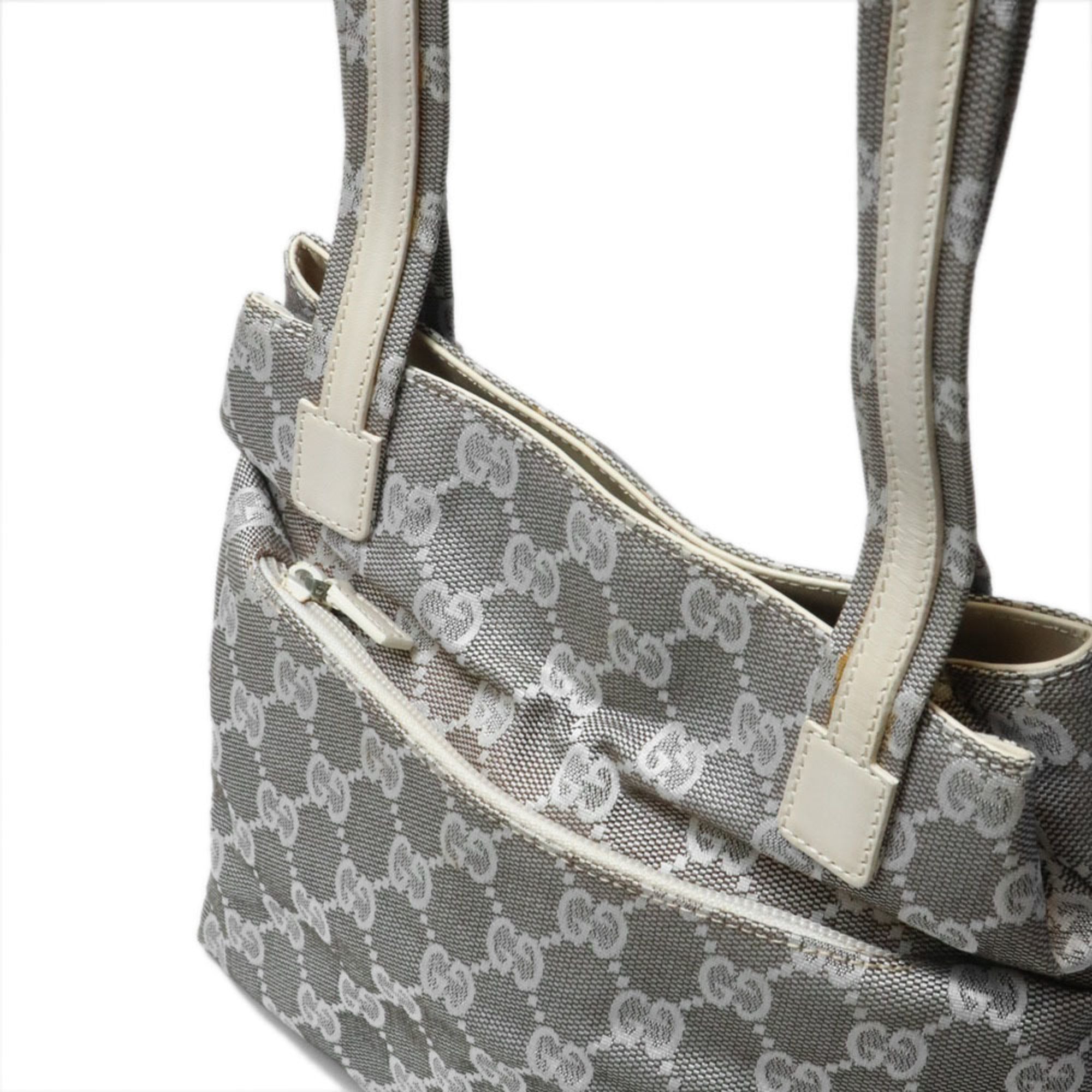 Gucci Gray Gg Canvas Tote Bag (Pre-Owned)
