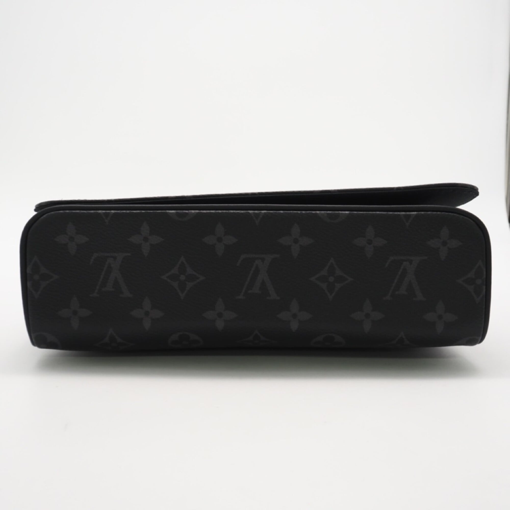 Louis Vuitton Black Gray Monogram Eclipse Leather Shoulder Bag (Pre-Owned)