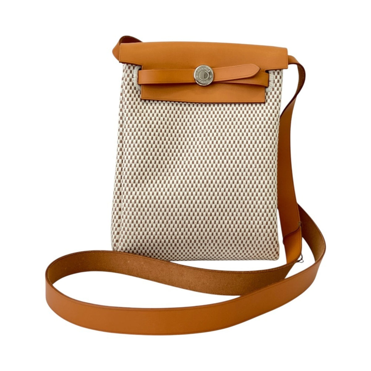 Hermes Beige Canvas Toile H Shoulder Bag (Pre-Owned)