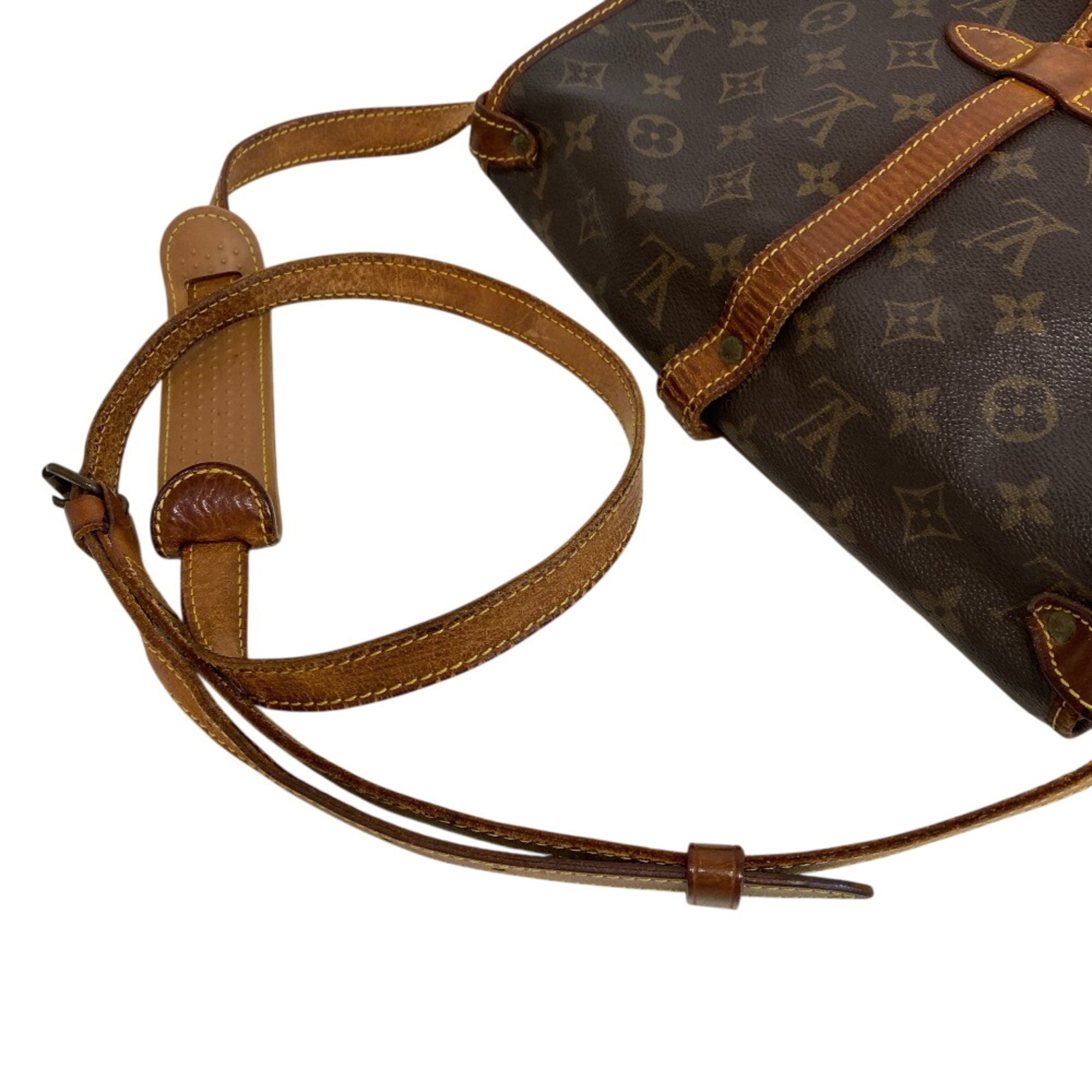 Louis Vuitton Brown Leather Shoulder Bag (Pre-Owned)
