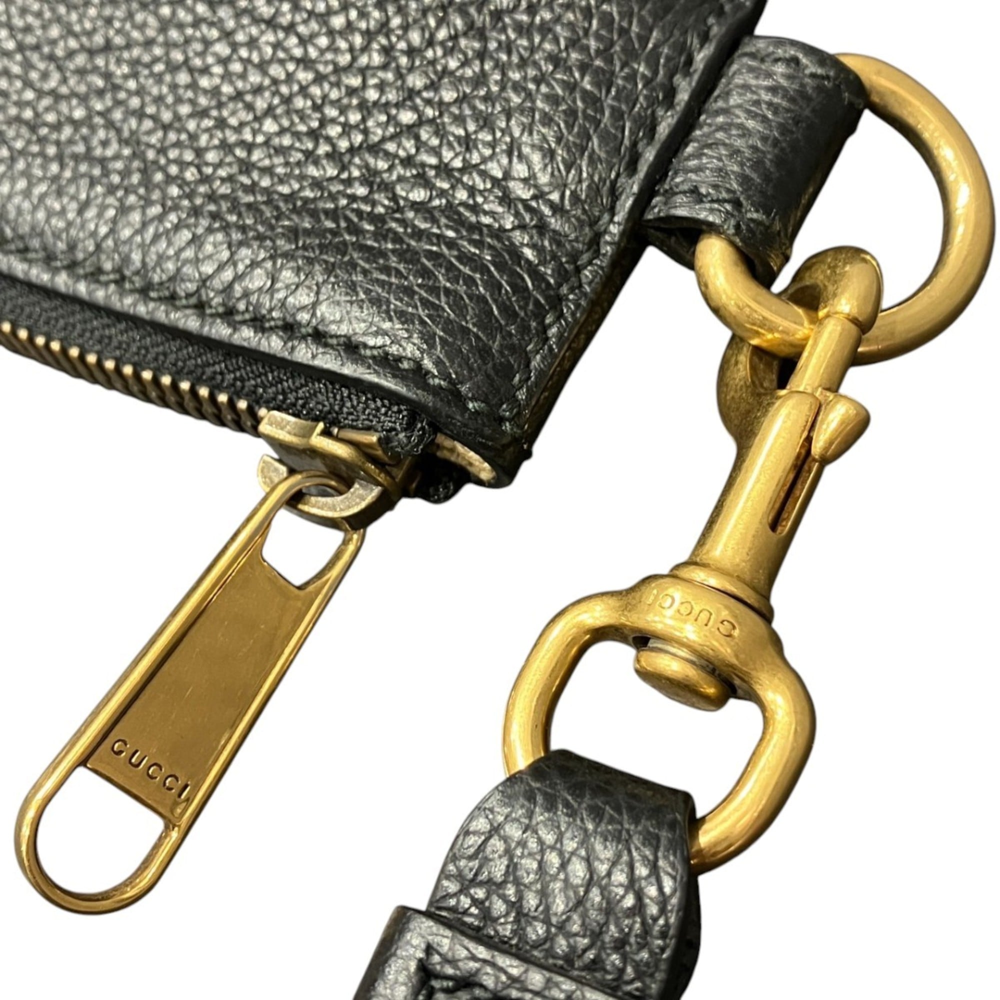 Gucci Black Leather Clutch Bag (Pre-Owned)