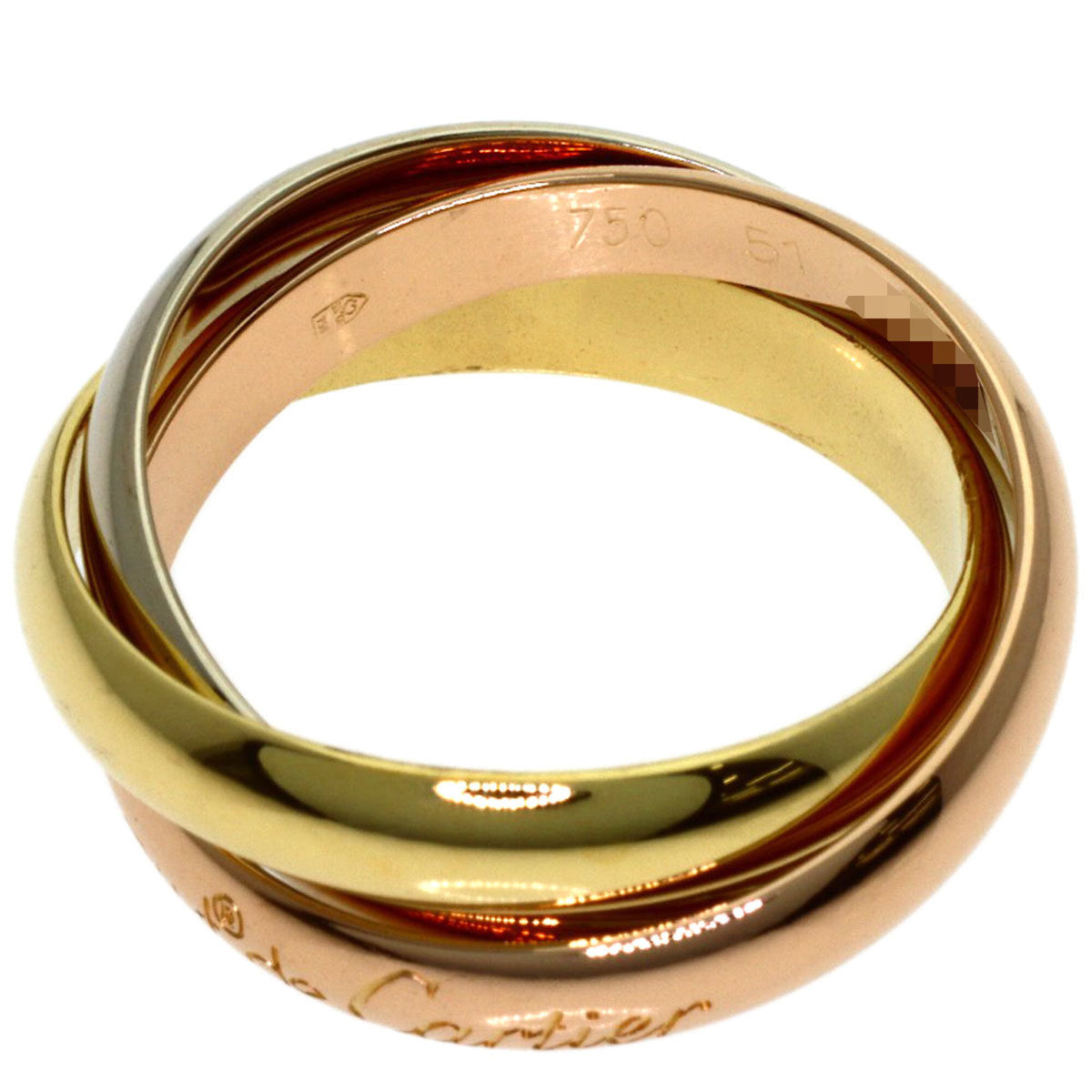 Cartier Yellow Gold (18K) Pink Gold (18K) White Gold (18K) Band Ring (Pre-Owned)