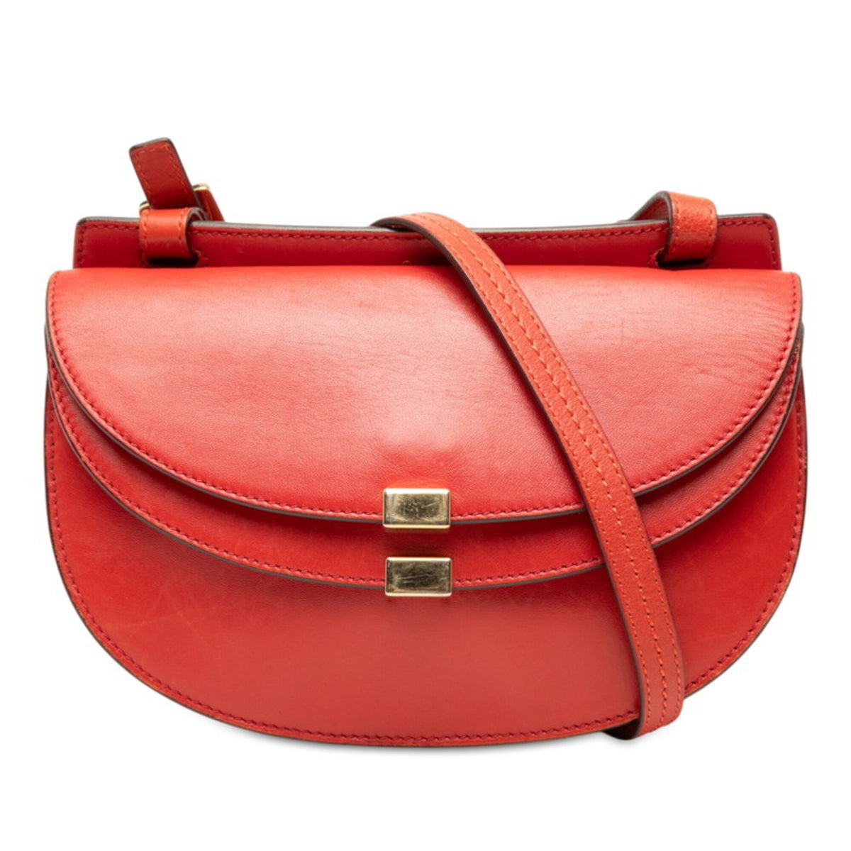 Chloé Red Color Leather Shoulder Bag (Pre-Owned)