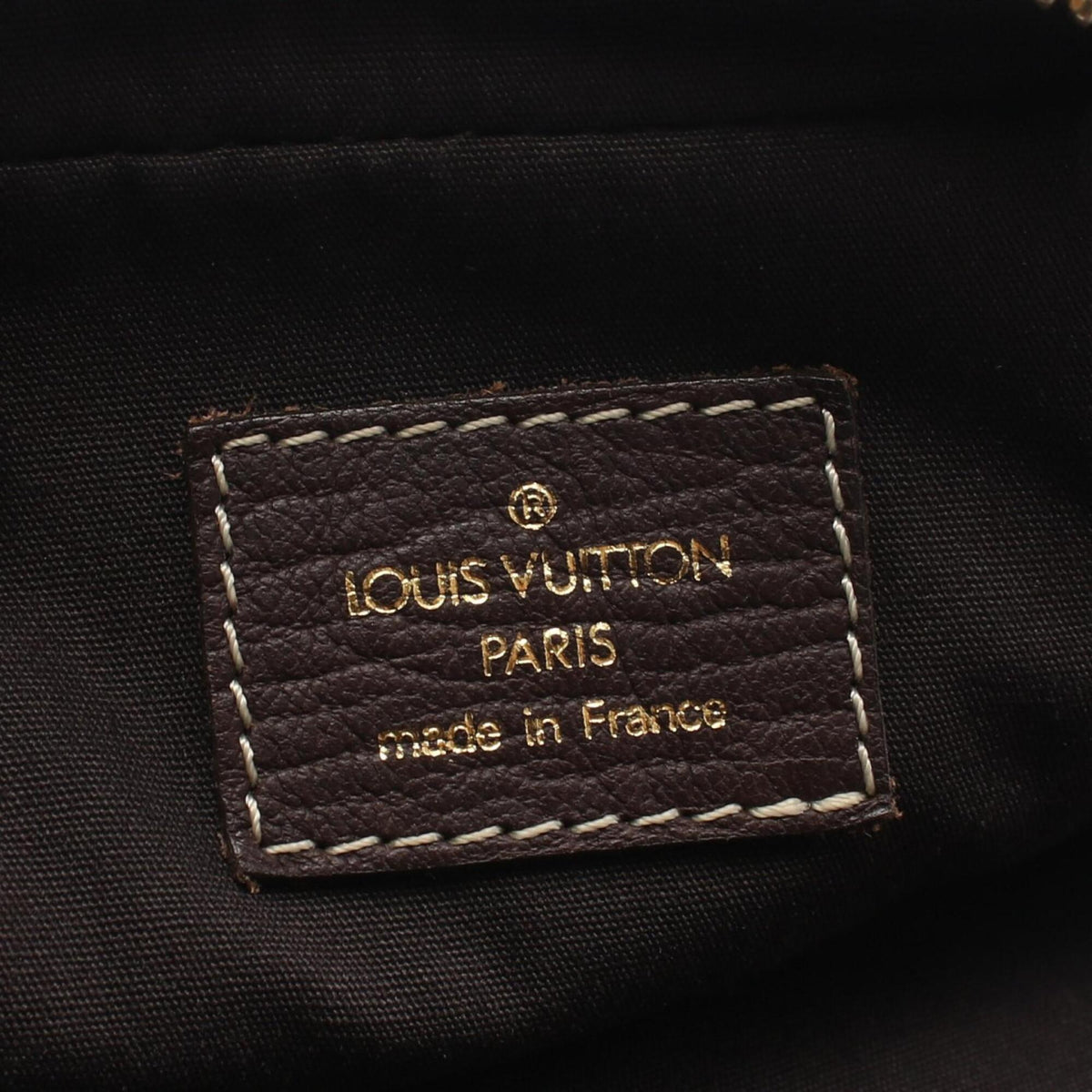 Louis Vuitton Brown Ebene Canvas Leather Handbag Pochette Shoulder Bag (Pre-Owned)