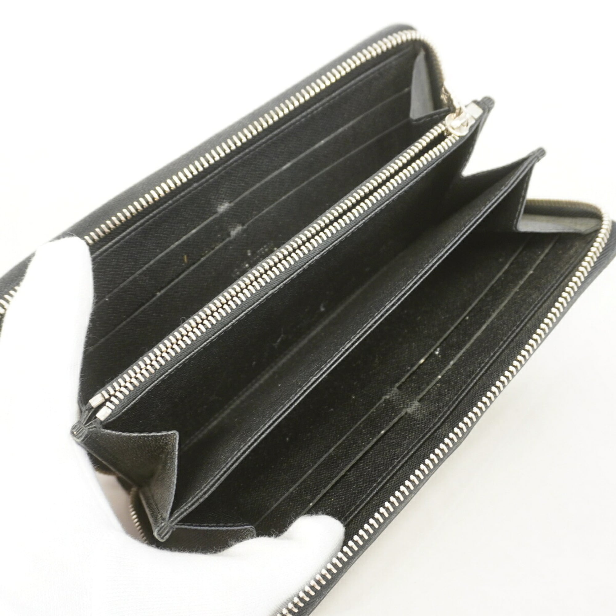 Louis Vuitton Noir Long Wallet (Bi-Fold) (Pre-Owned)