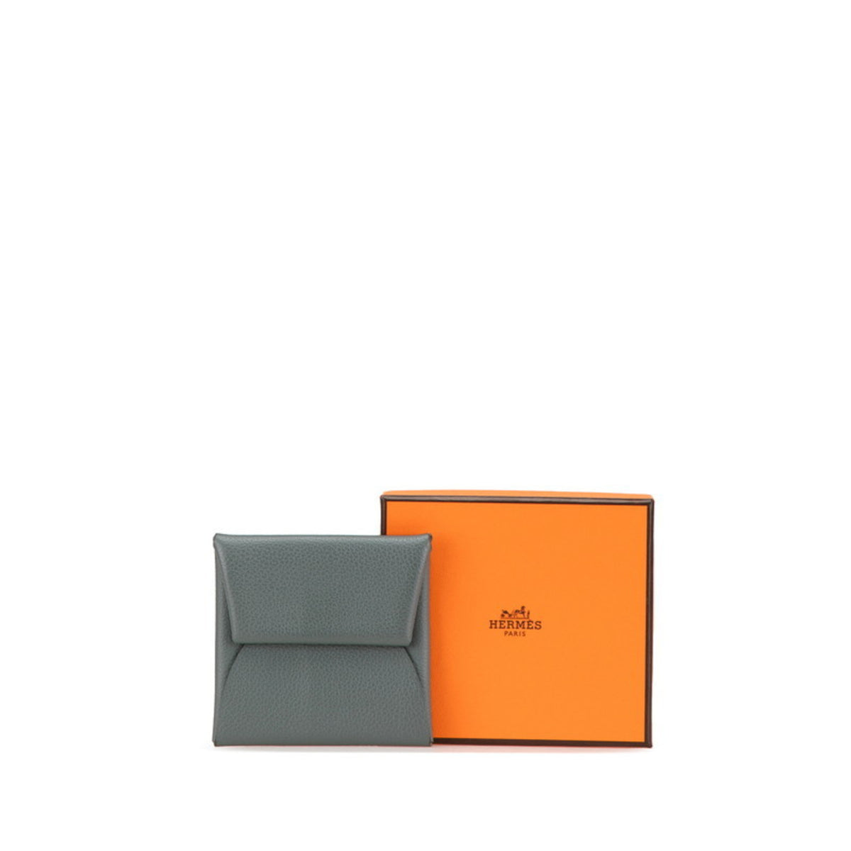 Hermes Gray Coin Purse/Coin Case (Pre-Owned)