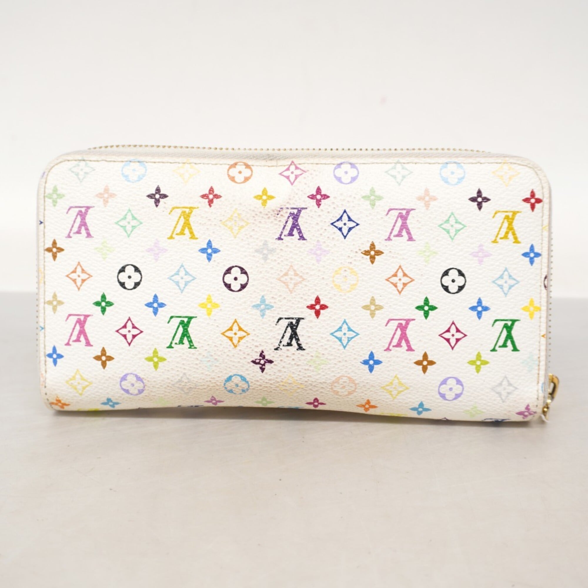 Louis Vuitton Blanc Lv Orange Long Wallet (Bi-Fold) (Pre-Owned)
