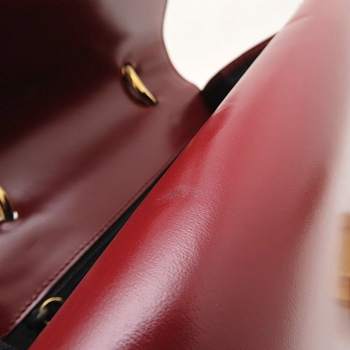 Celine Wine Leather Handbag (Pre-Owned)