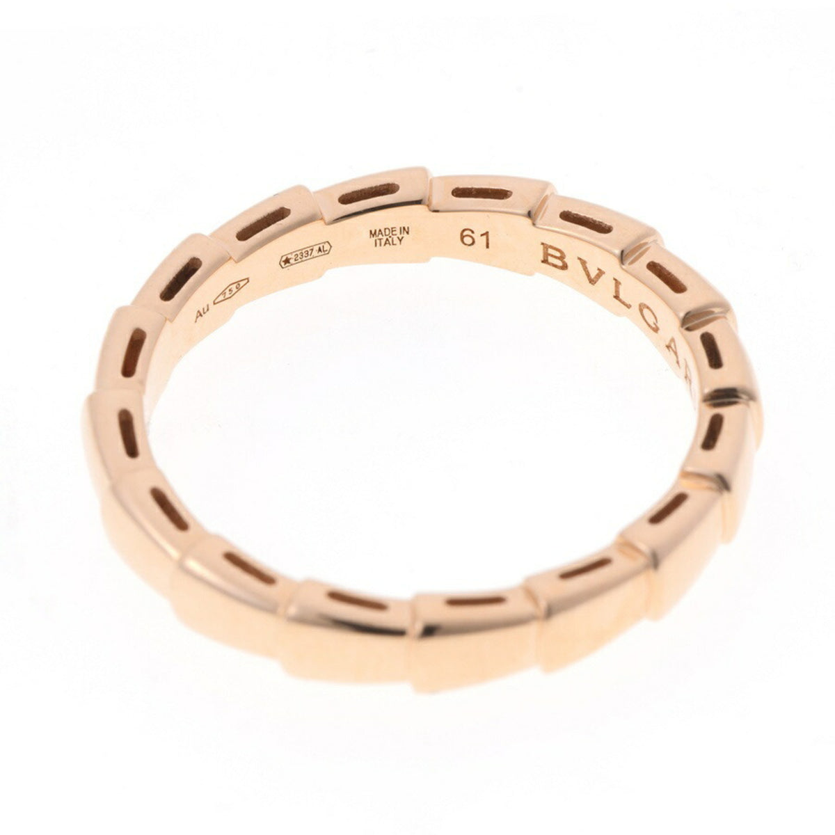 Bvlgari Pink Gold Pink Gold (18K) Band Ring (Pre-Owned)