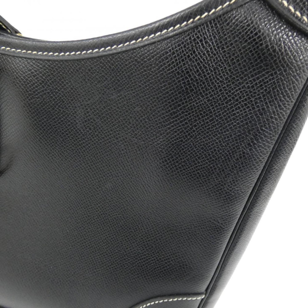 Hermes Black Lisse Leather Shoulder Bag (Pre-Owned)
