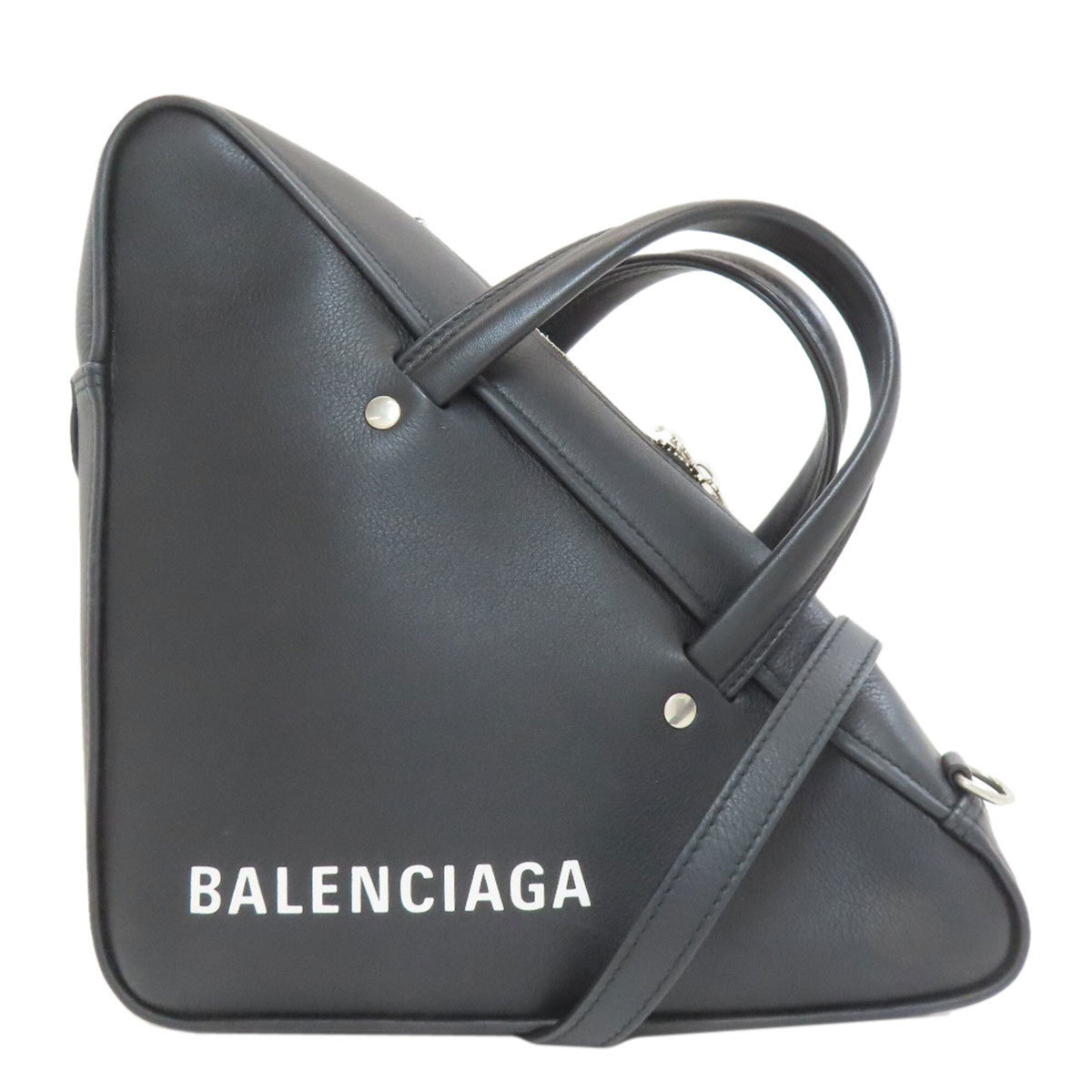 Balenciaga Black Leather Handbag (Pre-Owned)