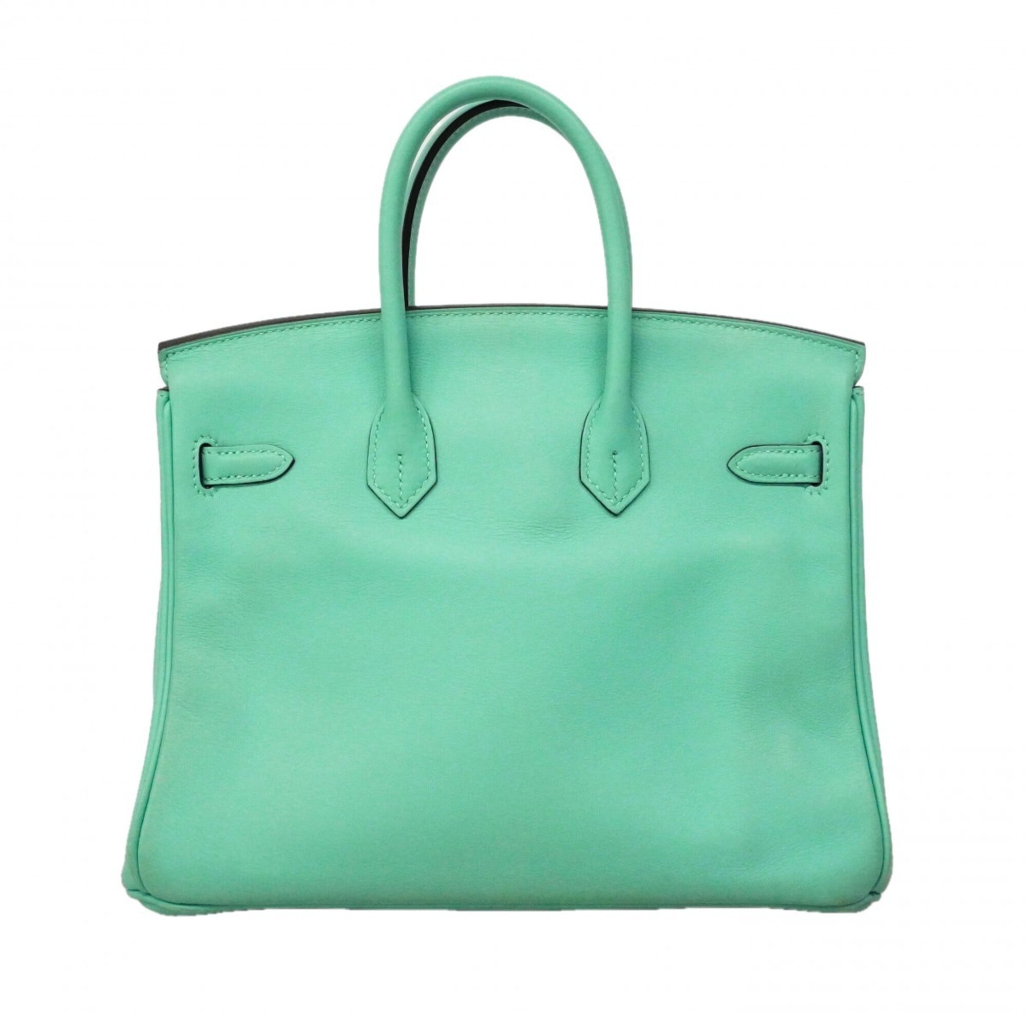 Hermes Blue Atoll Swift Leather Handbag (Pre-Owned)