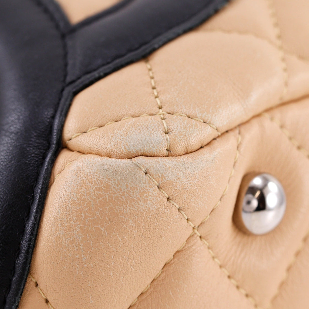 Chanel Beige Cambon Ligne Shoulder Bag (Pre-Owned)