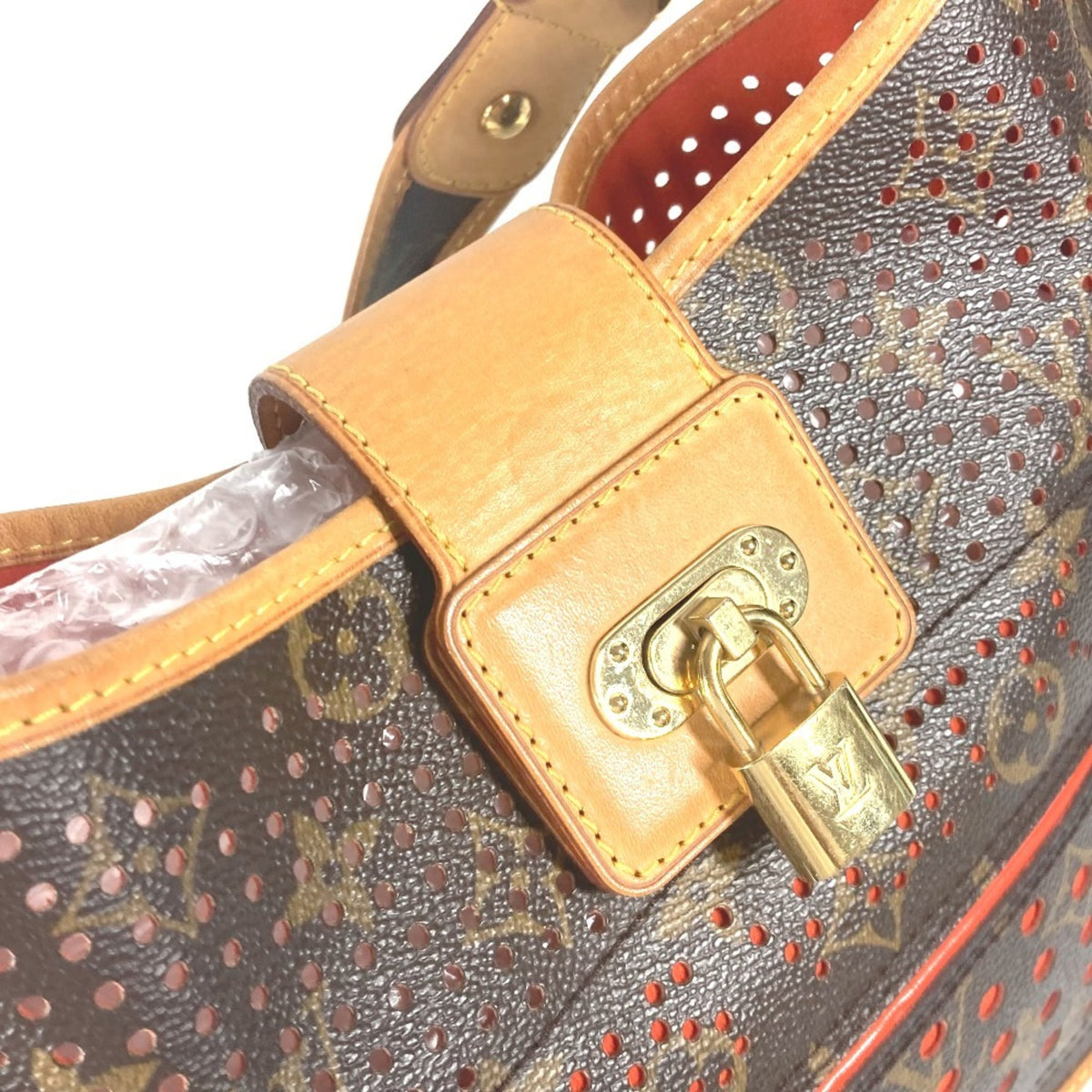 Louis Vuitton Brown Orange Monogram Shoulder Bag (Pre-Owned)