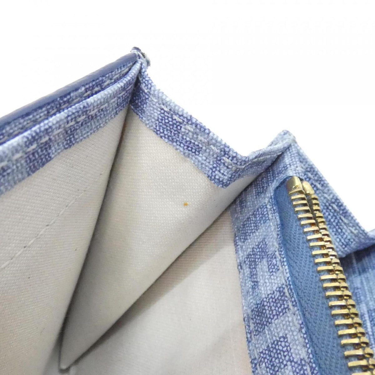 Fendi Blue Coated Canvas Long Wallet (Bi-Fold) (Pre-Owned)