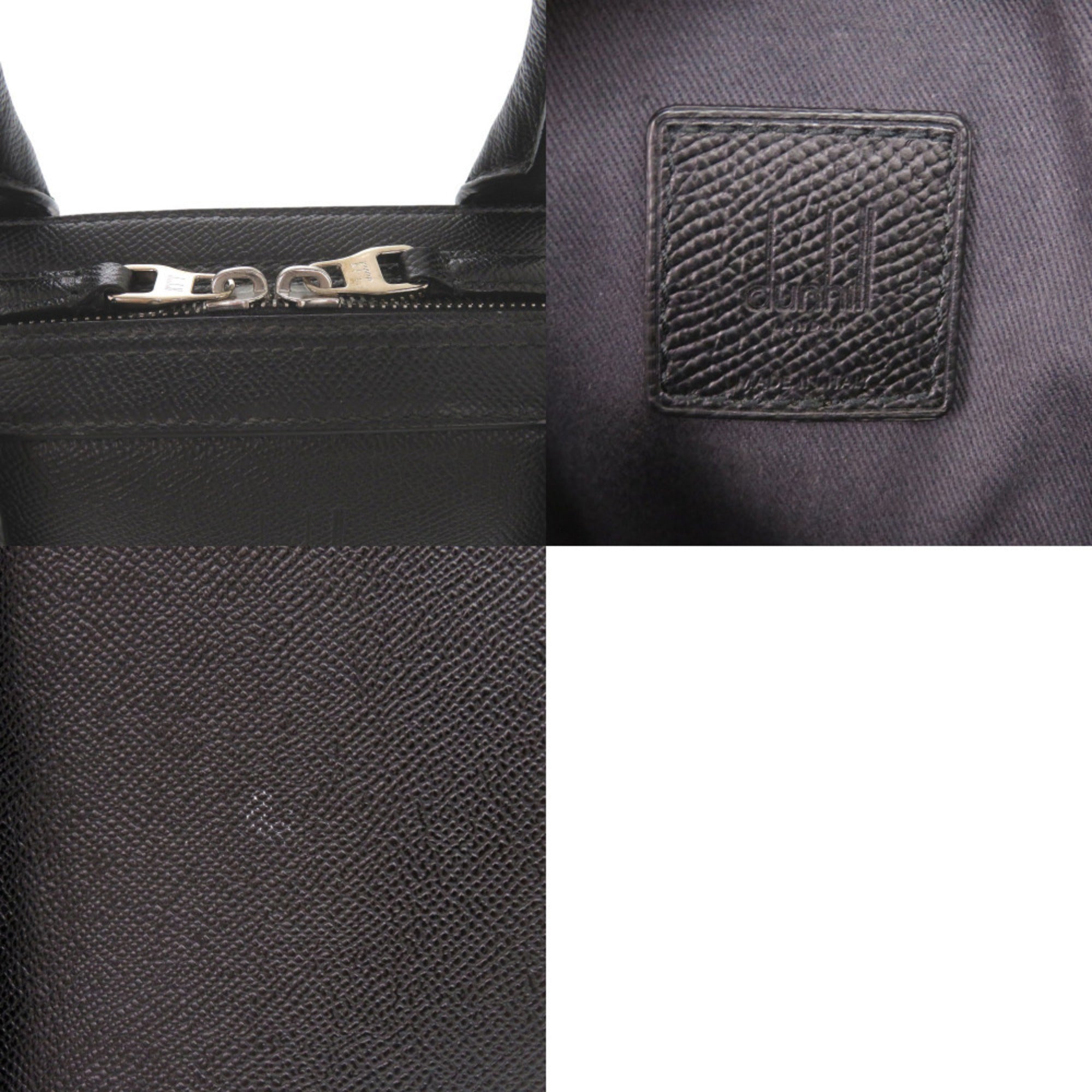 Dunhill Black Leather Shoulder Bag (Pre-Owned)