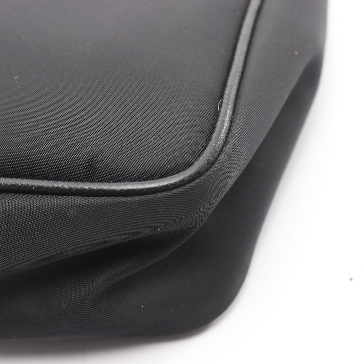 Prada Black Nylon Saffiano Triangle Shoulder Bag (Pre-Owned)