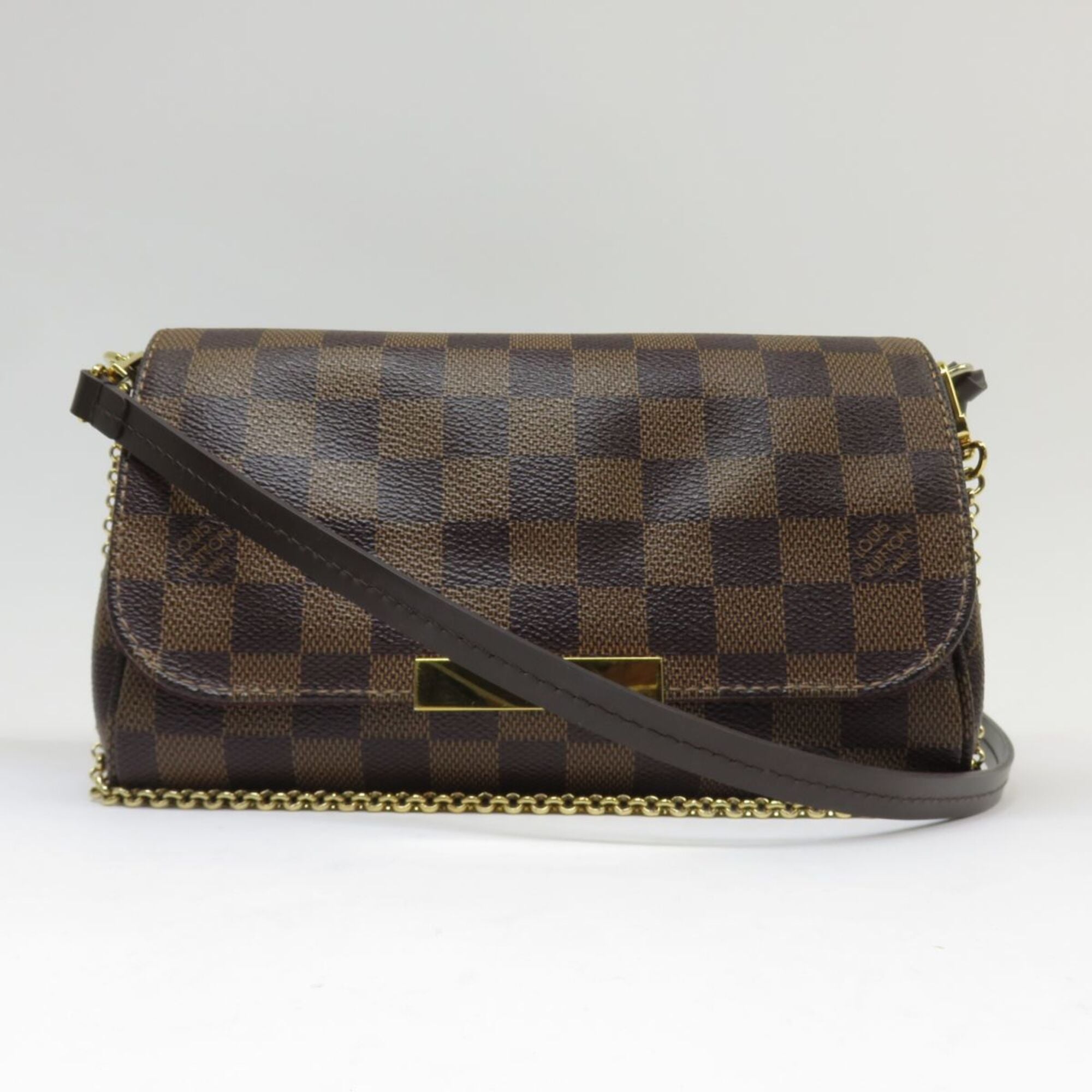 Louis Vuitton Damier Damier Canvas Ebene Shoulder Bag (Pre-Owned)