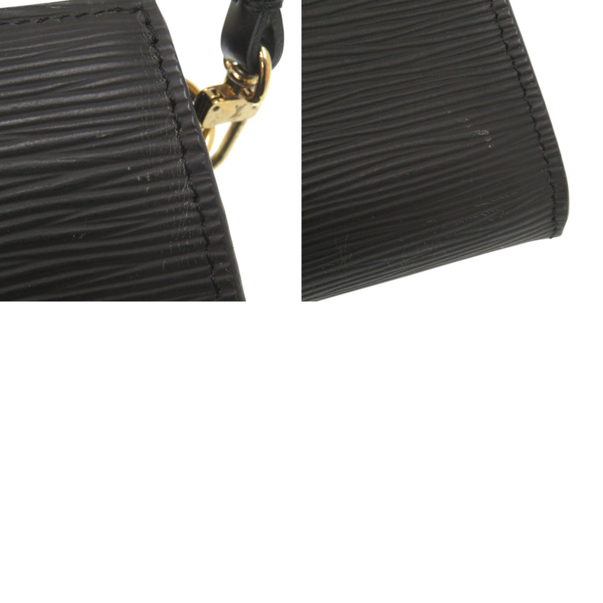 Louis Vuitton Noir Epi Leather Handbag Pochette Pouch (Pre-Owned)