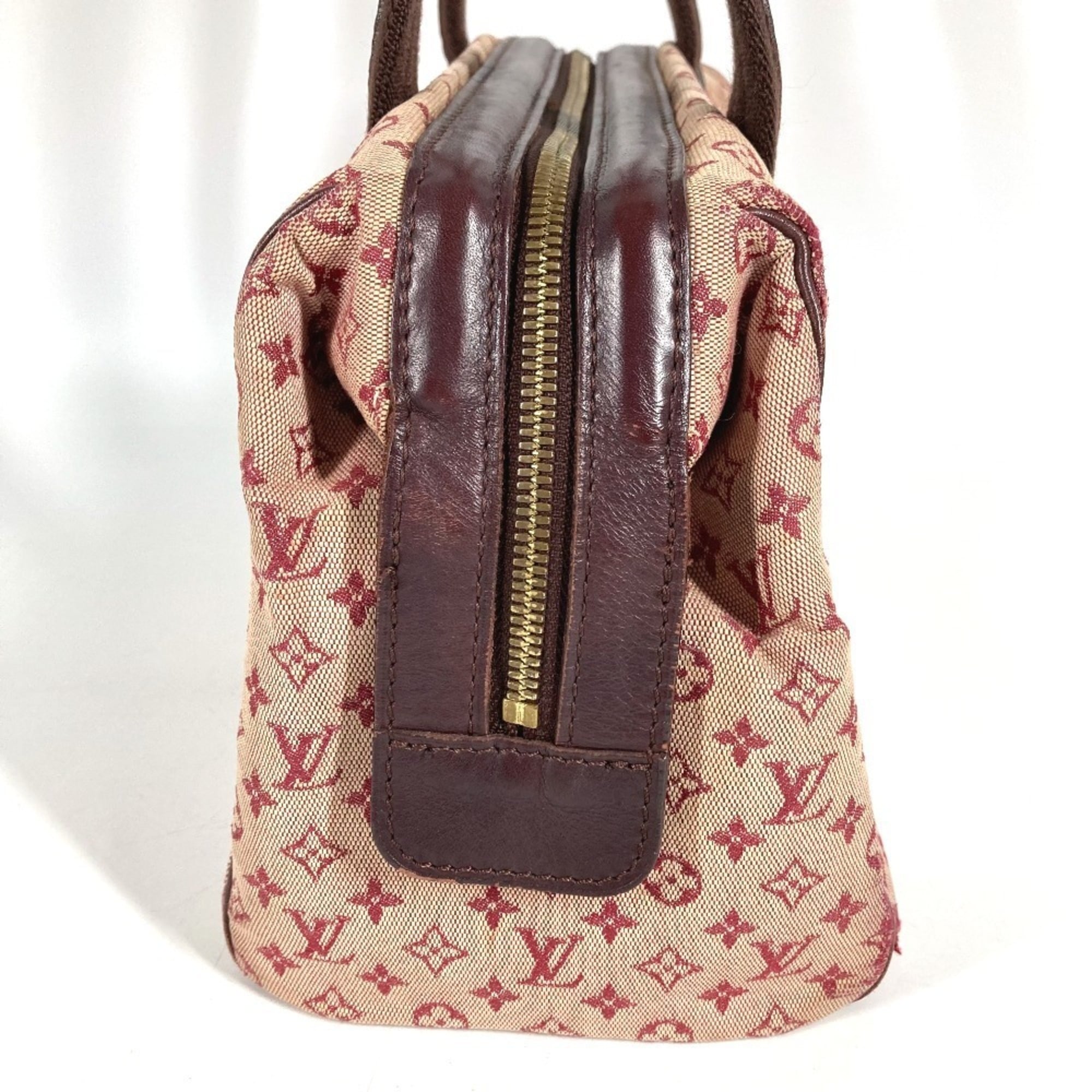 Louis Vuitton Cerise Red Color Monogram Mini Boston Bag Handbag (Pre-Owned)