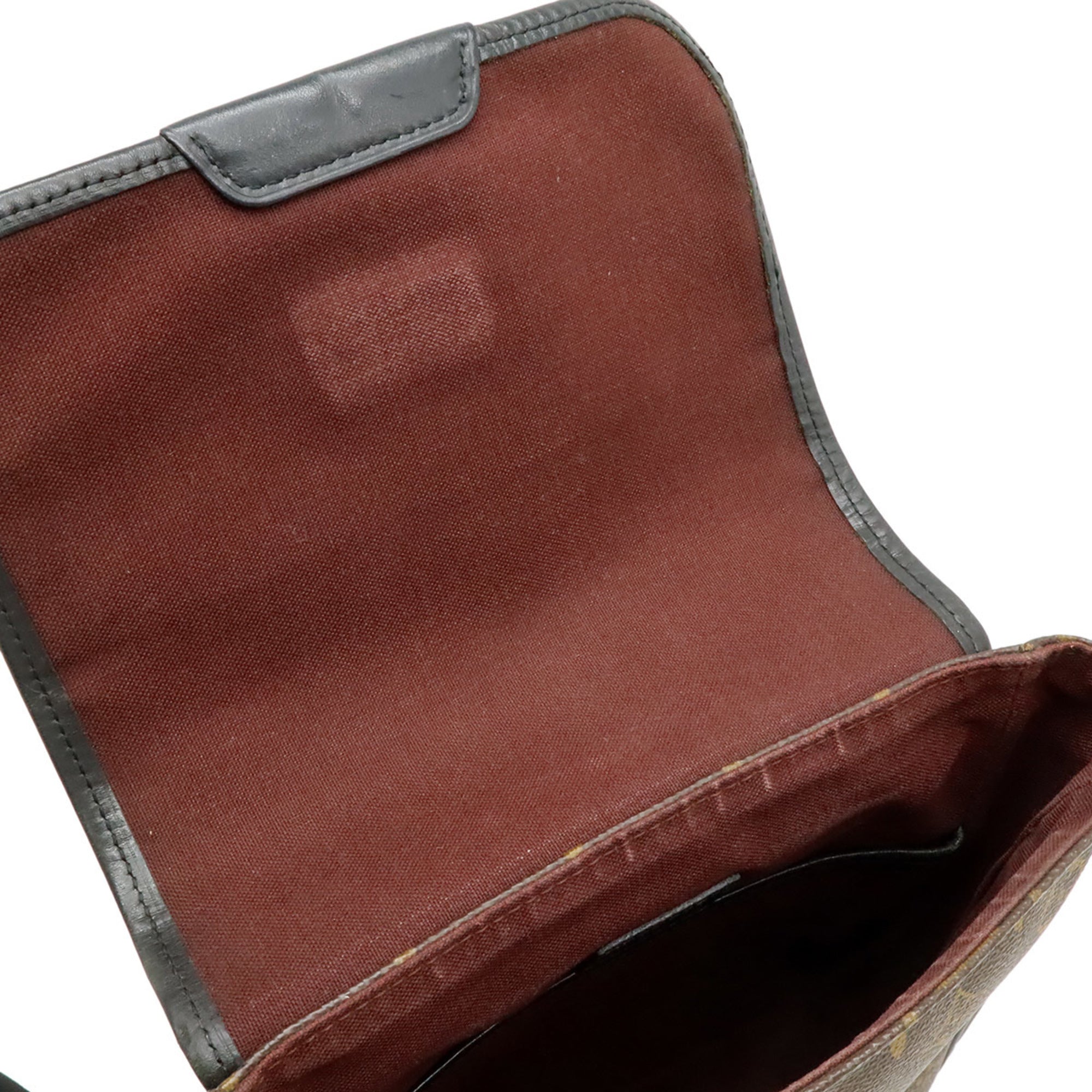 Louis Vuitton Monogram Black Brown Monogram Leather Shoulder Bag (Pre-Owned)