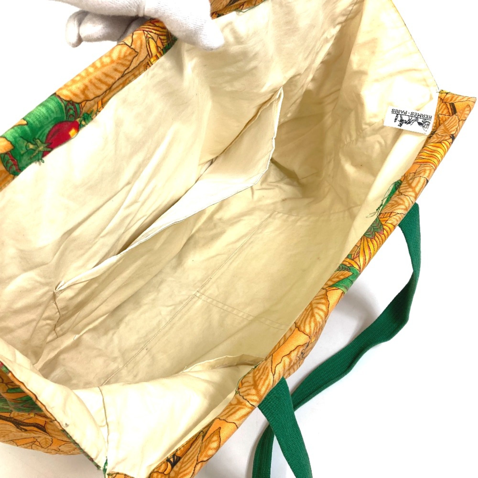 Hermes Orange Cloth Tote Bag (Pre-Owned)