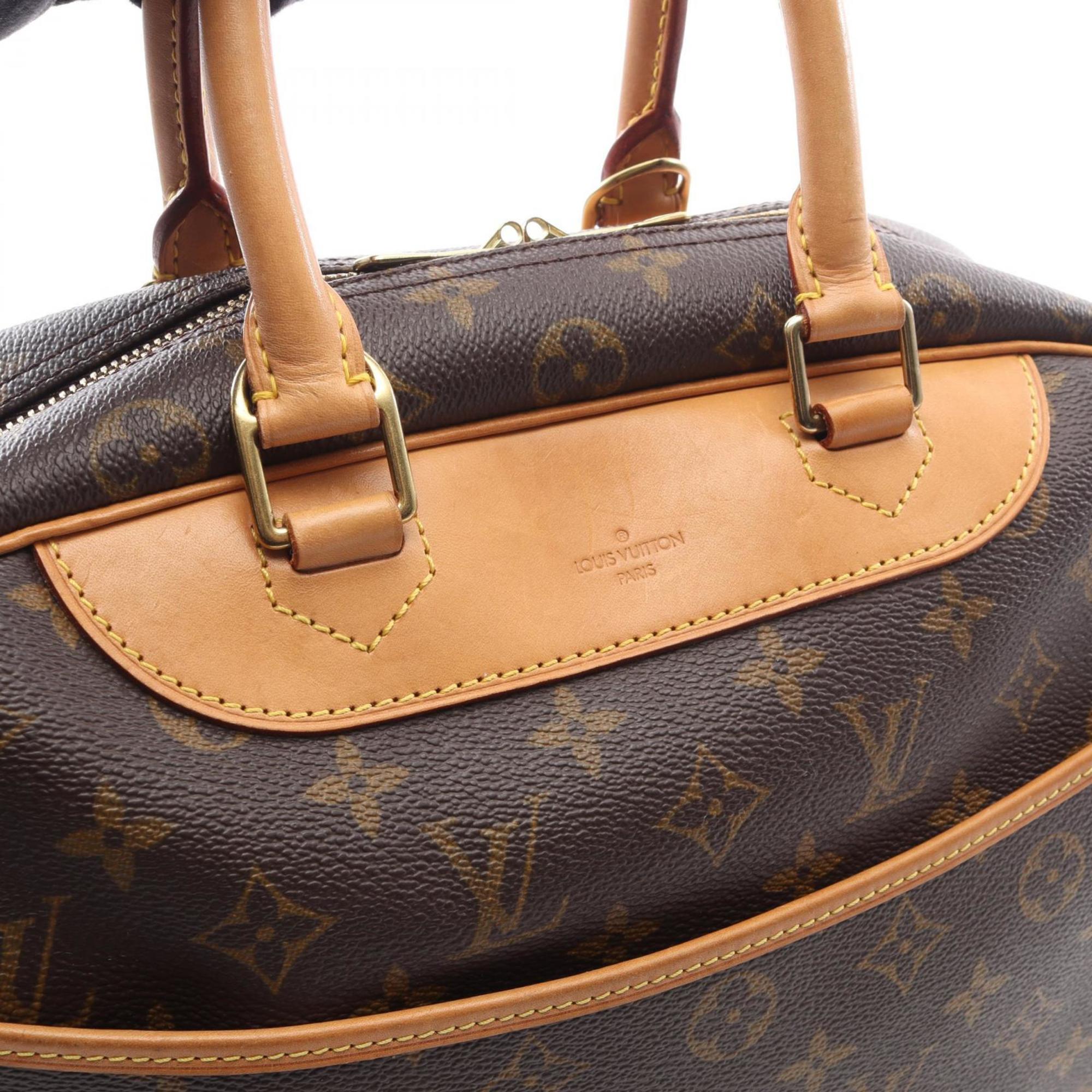Louis Vuitton Brown Monogram Coated Canvas Leather Handbag (Pre-Owned)
