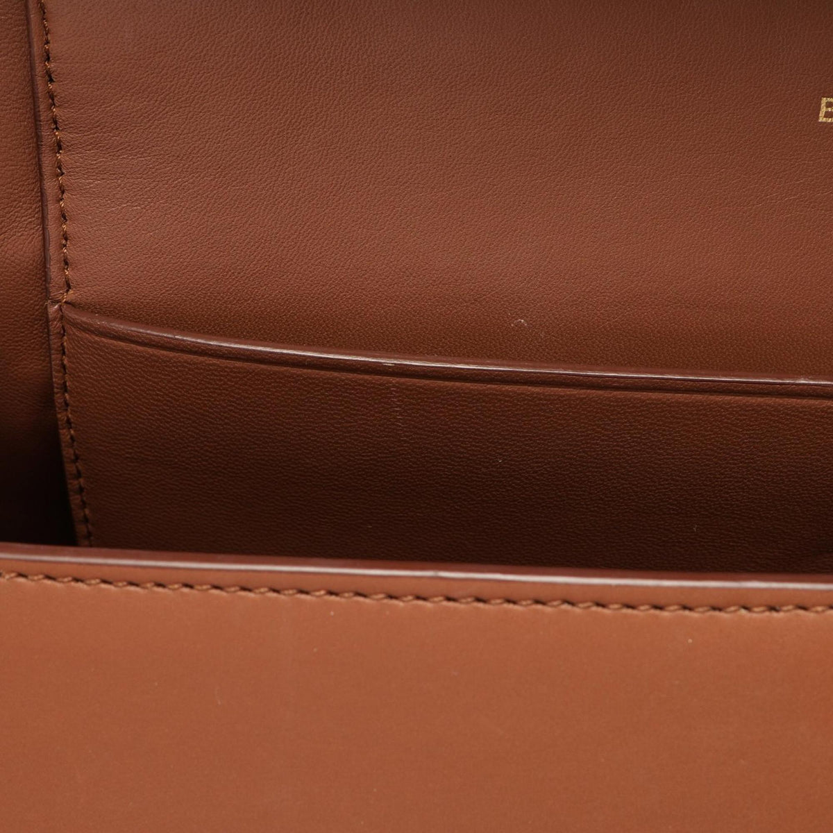 Burberry Brown Red Color Leather Handbag Tote Bag (Pre-Owned)
