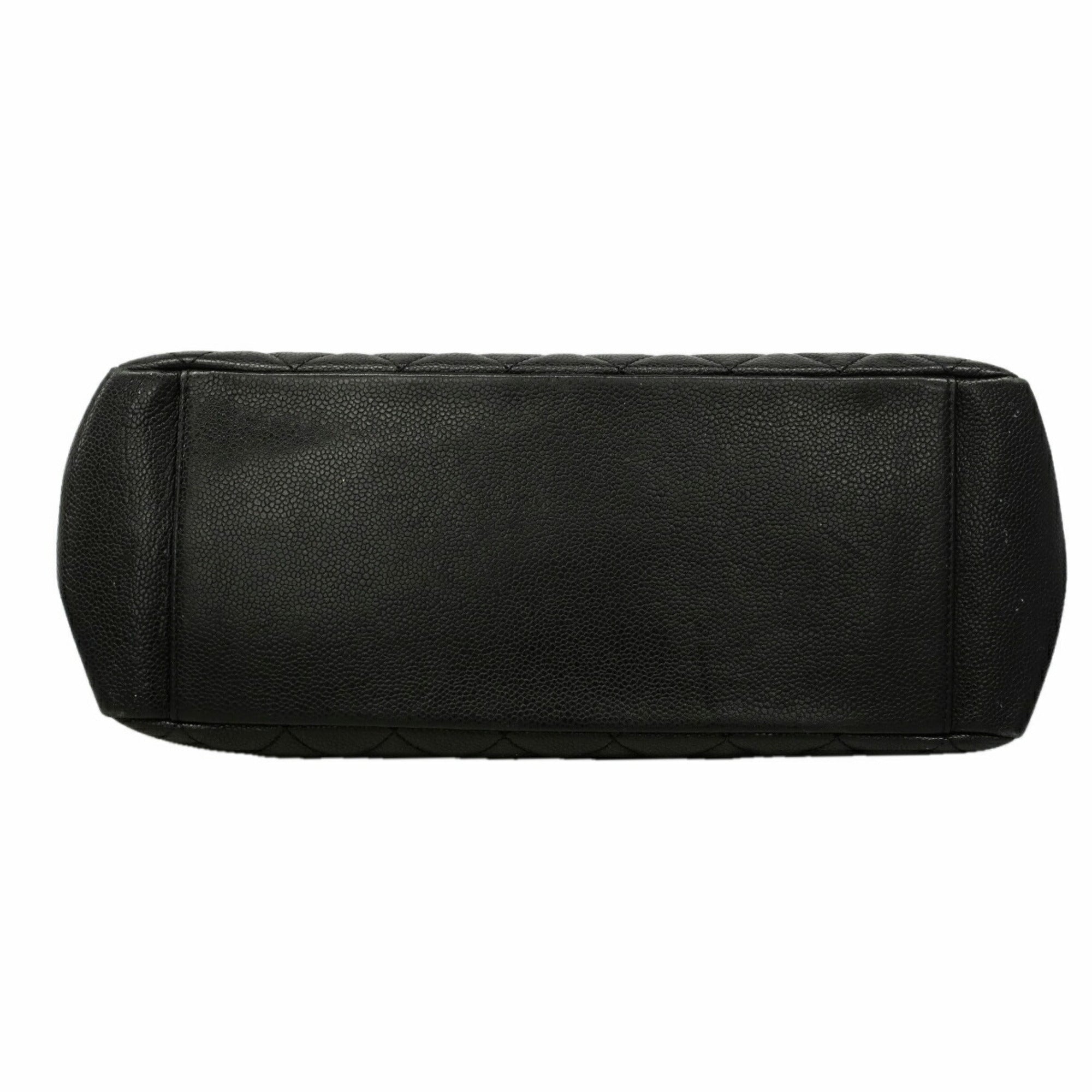 Chanel Black Grained Calfskin Tote Bag (Pre-Owned)