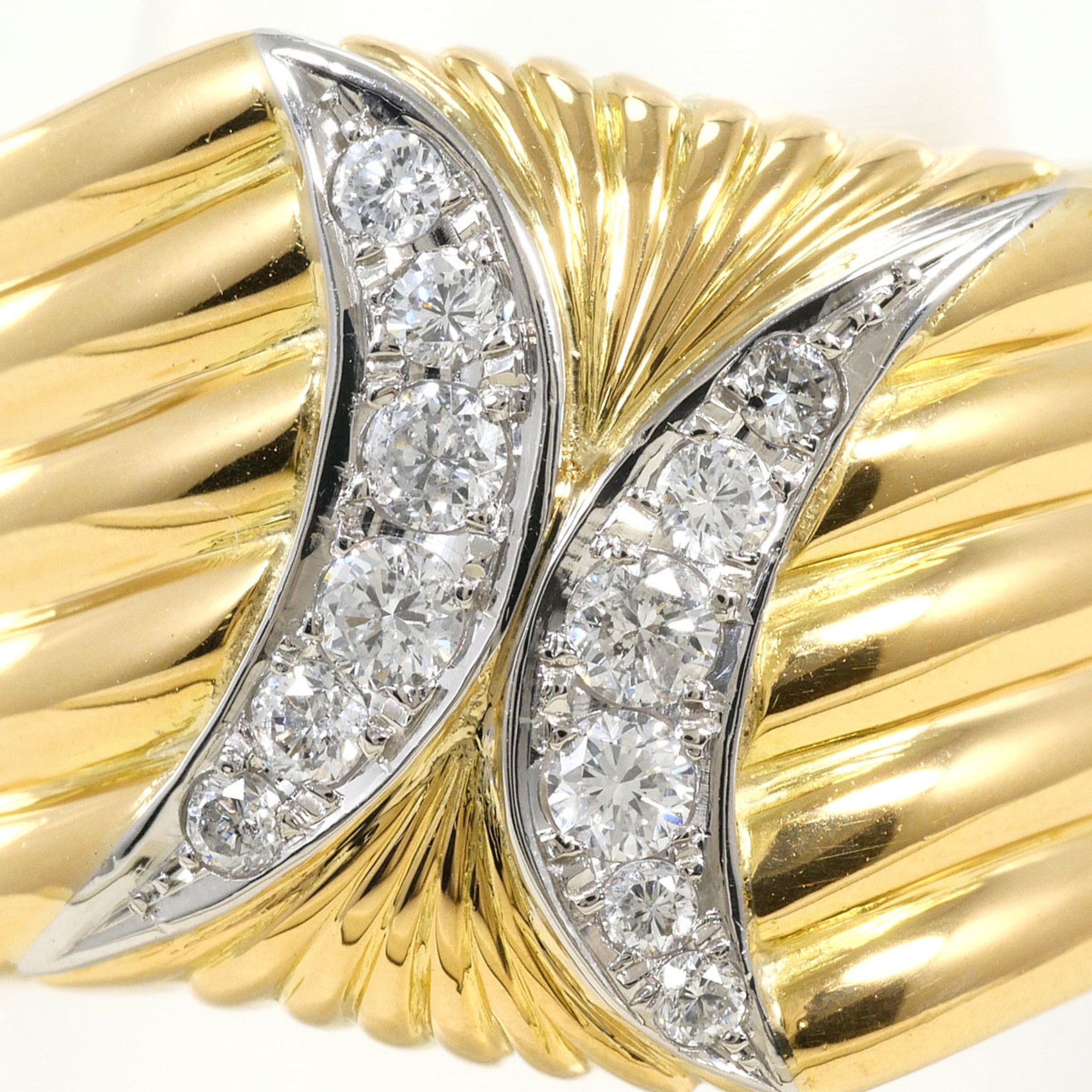 Unbranded Platinum Yellow Gold Yellow Gold (18K) Platinum 900 Band Ring (Pre-Owned)