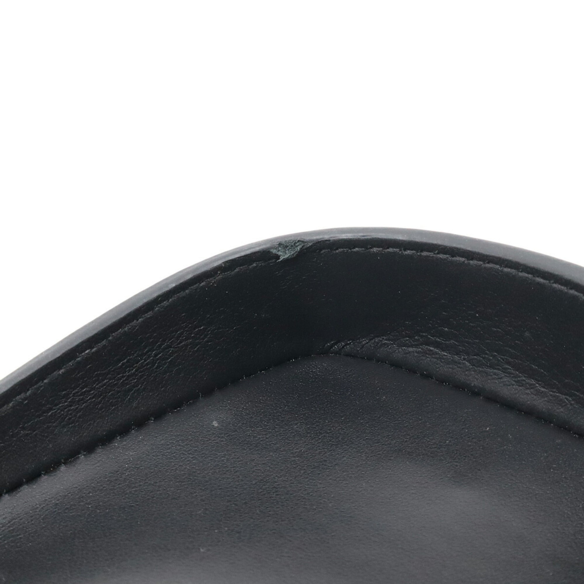 Chanel Black Leather Coin Purse/Coin Case (Pre-Owned)