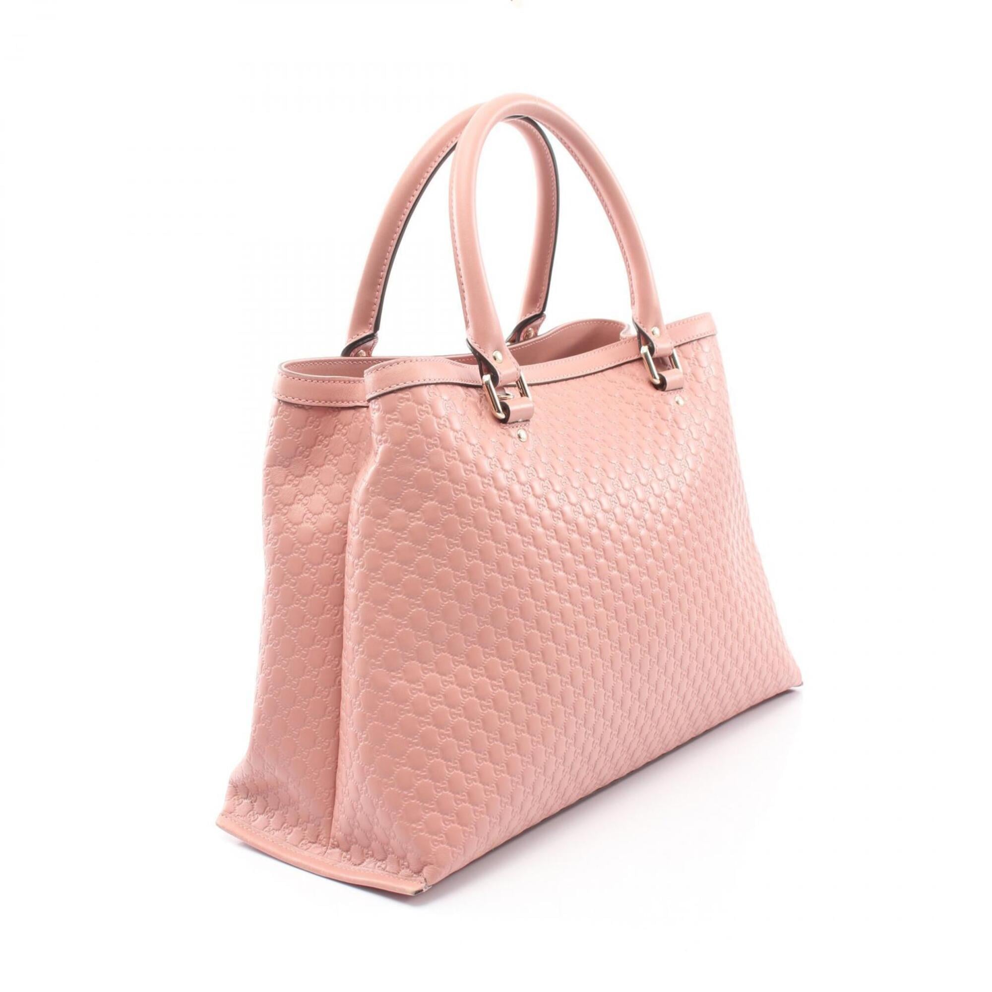 Gucci Microguccissima Pink Leather Handbag (Pre-Owned)