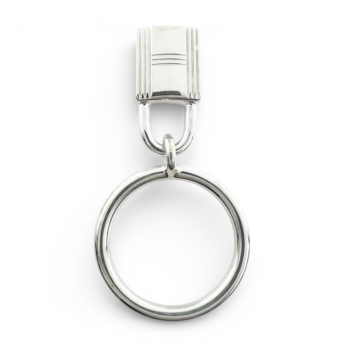 Hermes Silver Silver 925 Band Ring (Pre-Owned)