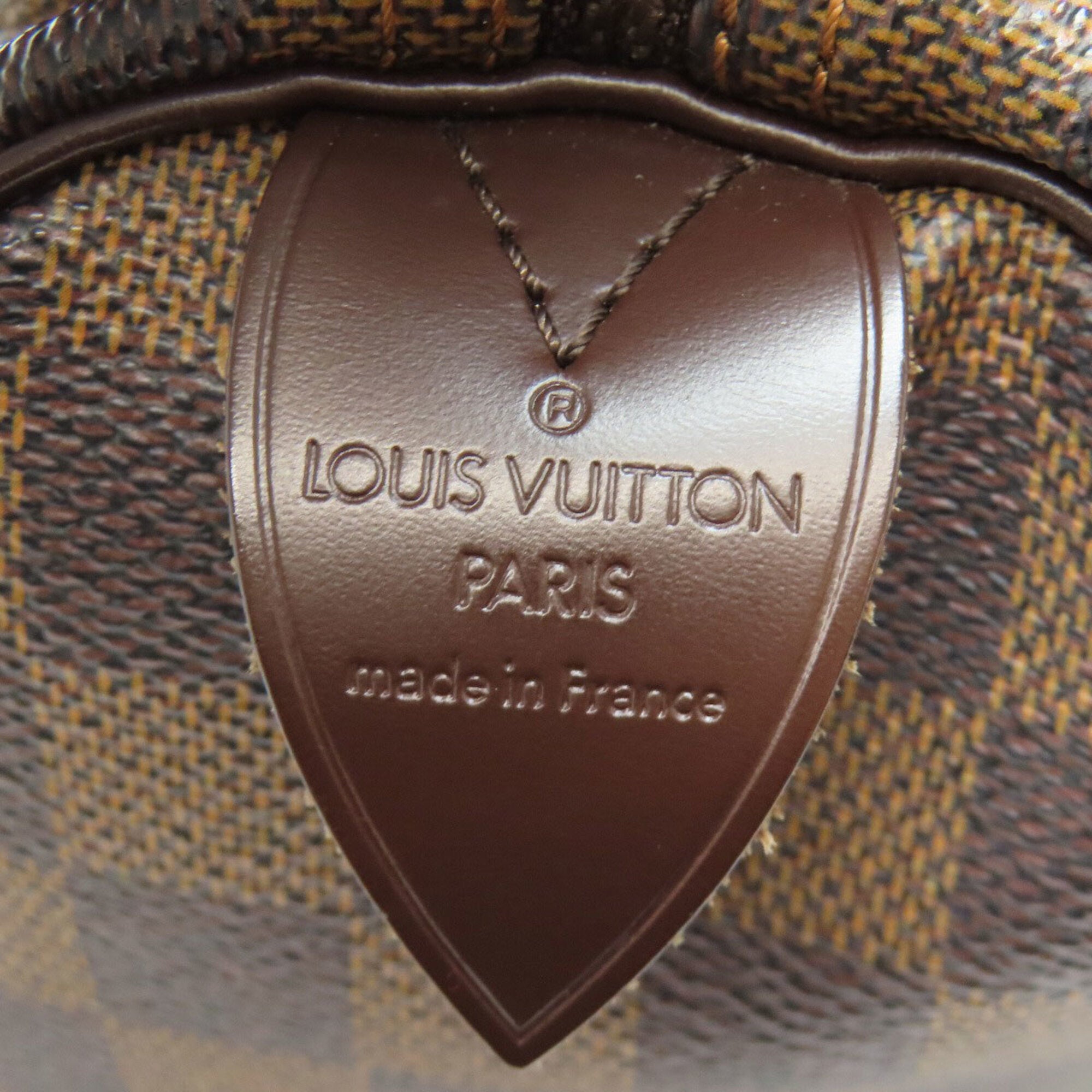 Louis Vuitton Brown Damier Canvas Ebene Damier Canvas Boston Bag (Pre-Owned)