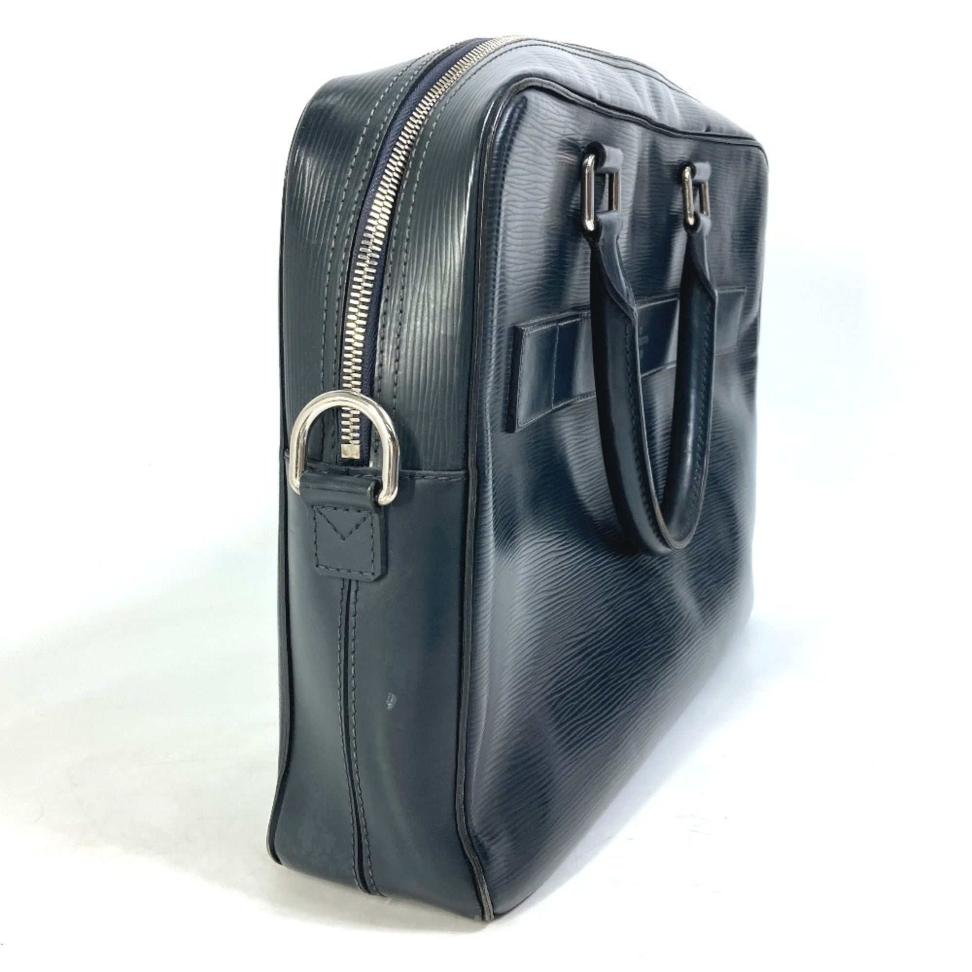 Louis Vuitton Blue Nuit Navy Epi Leather Handbag Tote Bag (Pre-Owned)