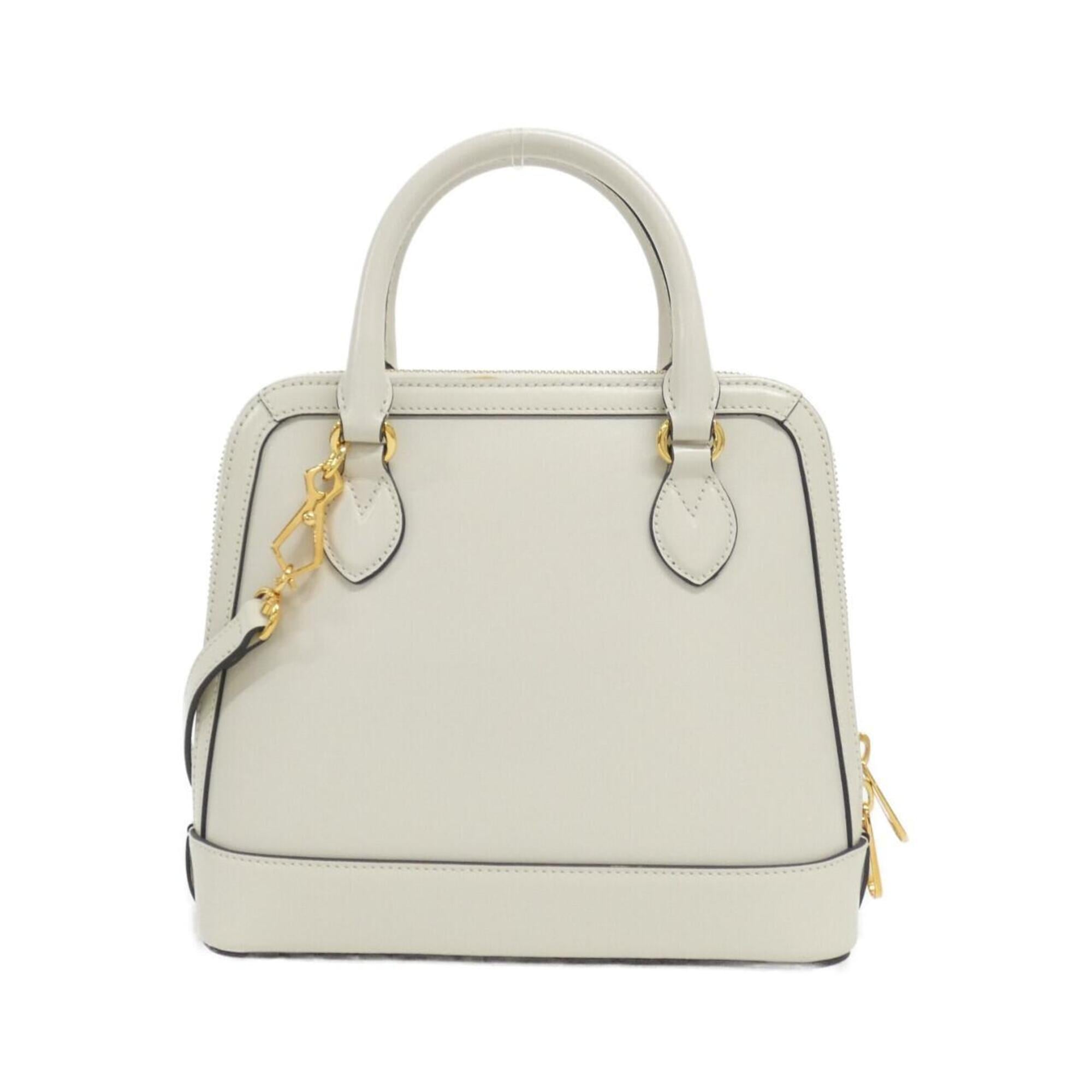 Gucci Horsebit White Leather Handbag (Pre-Owned)