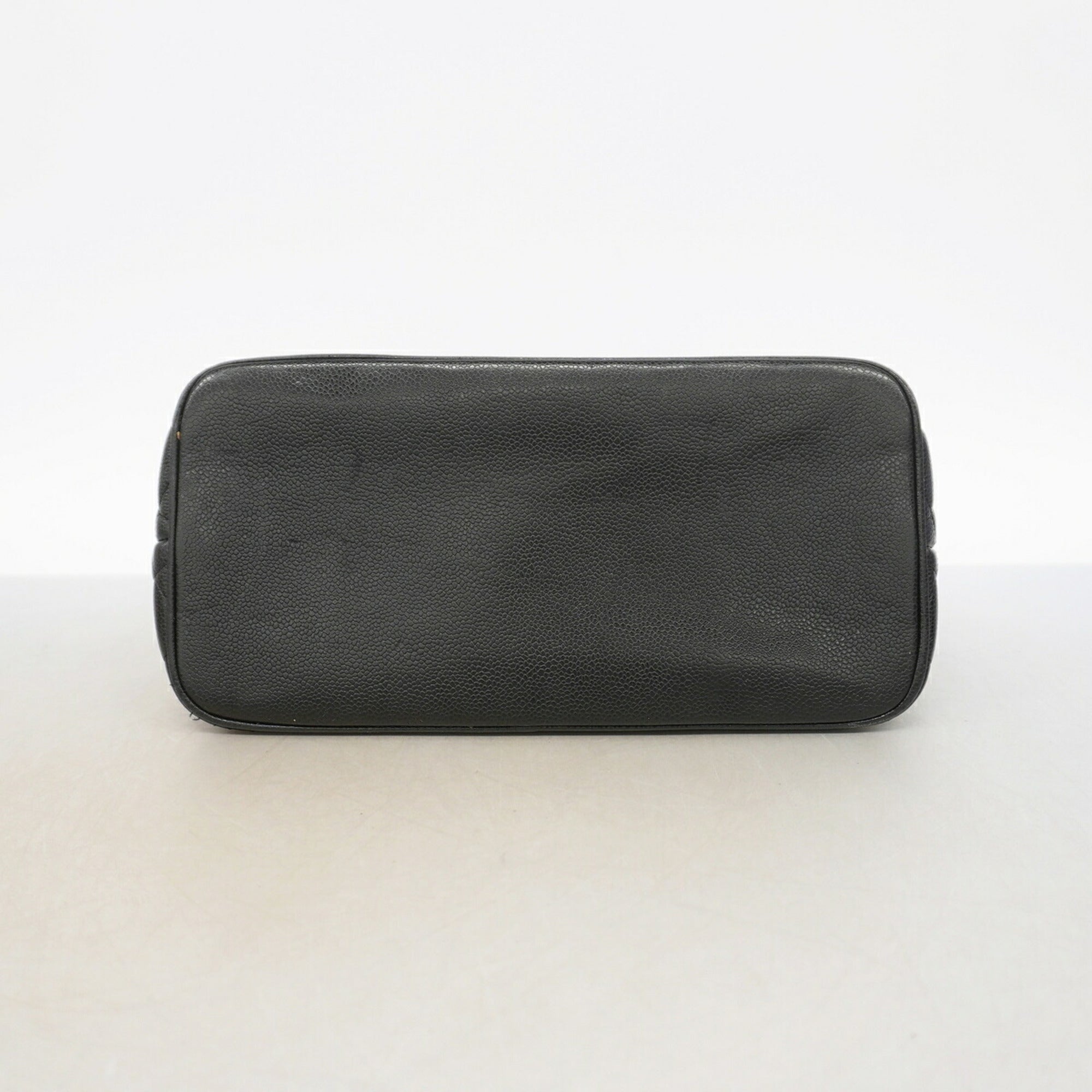 Chanel Black Grained Calfskin Tote Bag (Pre-Owned)