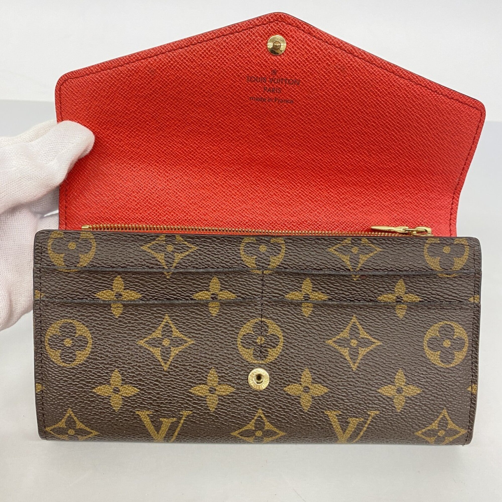 Louis Vuitton Brown Coquelicots Long Wallet (Bi-Fold) (Pre-Owned)