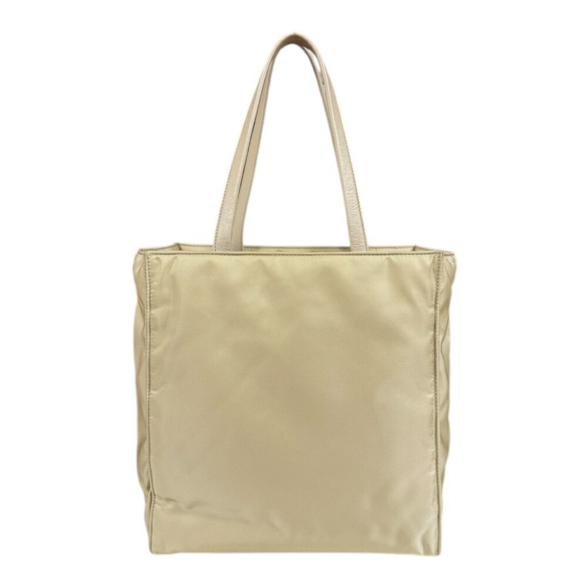 Prada Beige Nylon Shoulder Bag (Pre-Owned)
