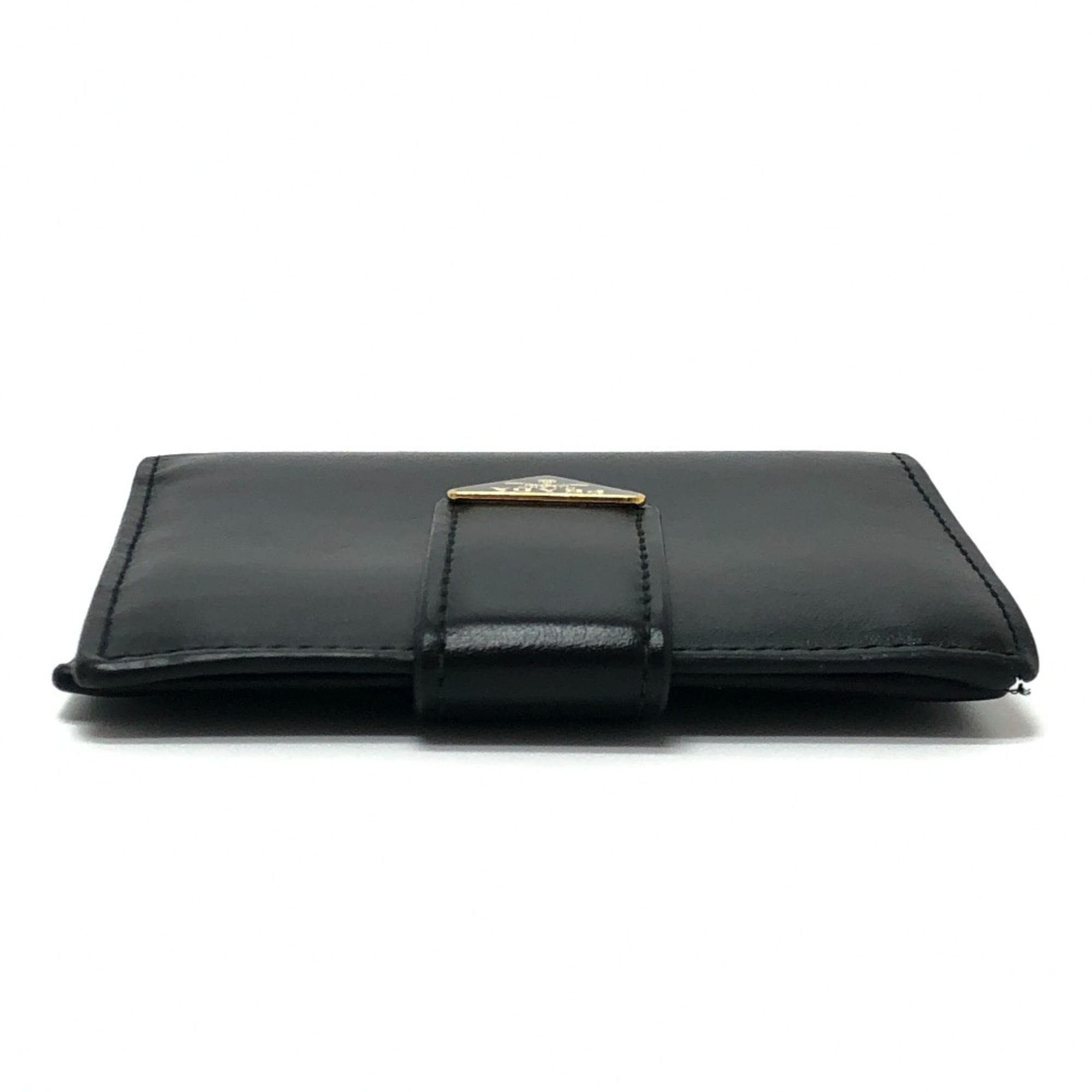 Prada Black Leather Wallet (Bi-Fold) (Pre-Owned)