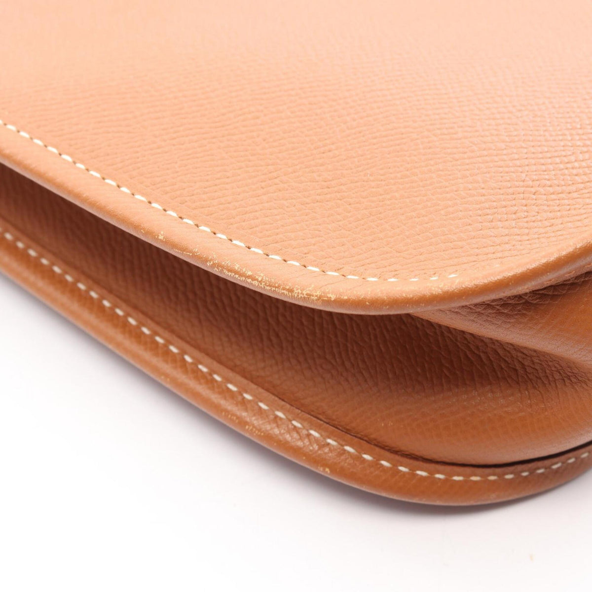 Hermes Brown Epsom Leather Handbag Shoulder Bag (Pre-Owned)