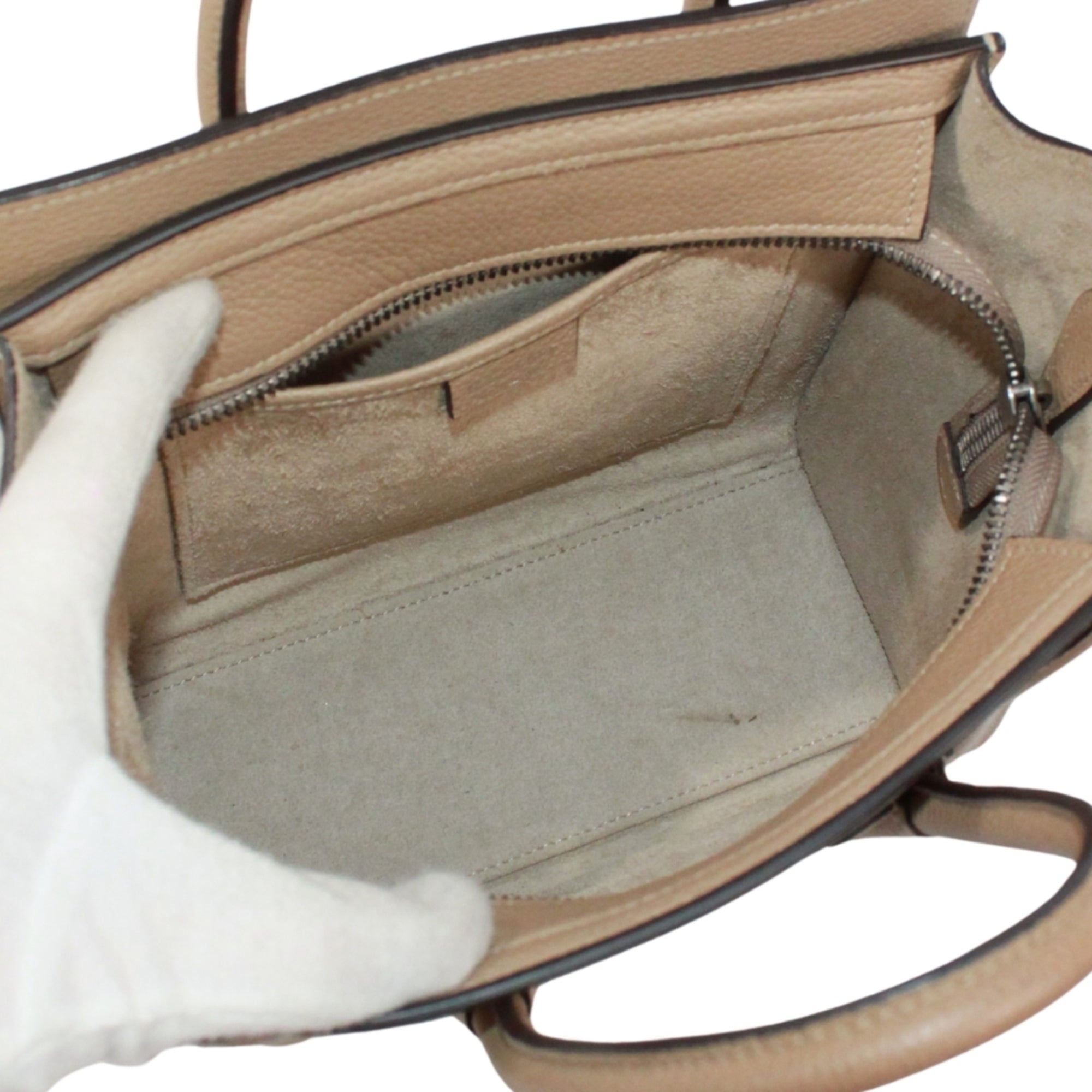 Celine Beige Leather Handbag (Pre-Owned)