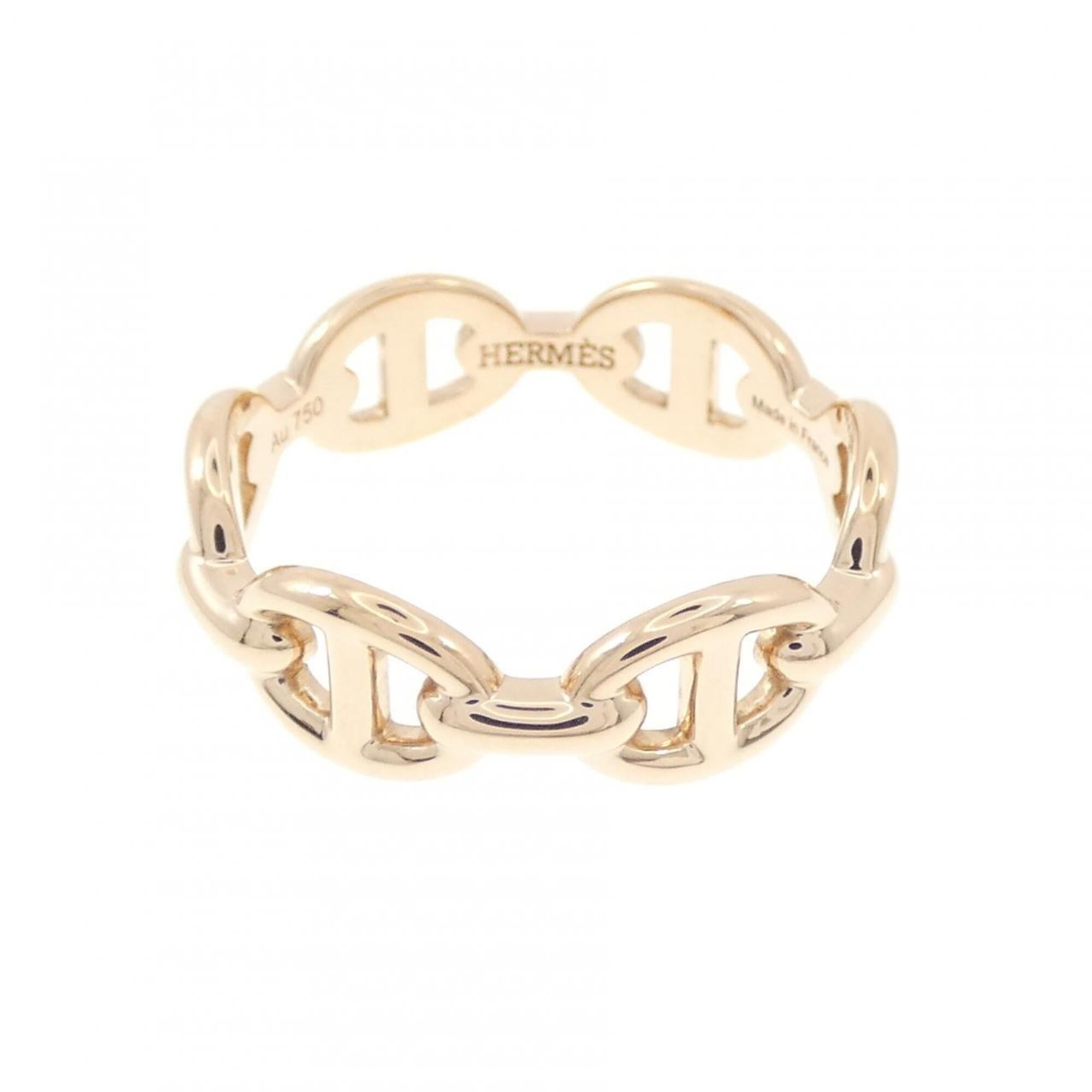Hermes Pink Gold Pink Gold (18K) Band Ring (Pre-Owned)