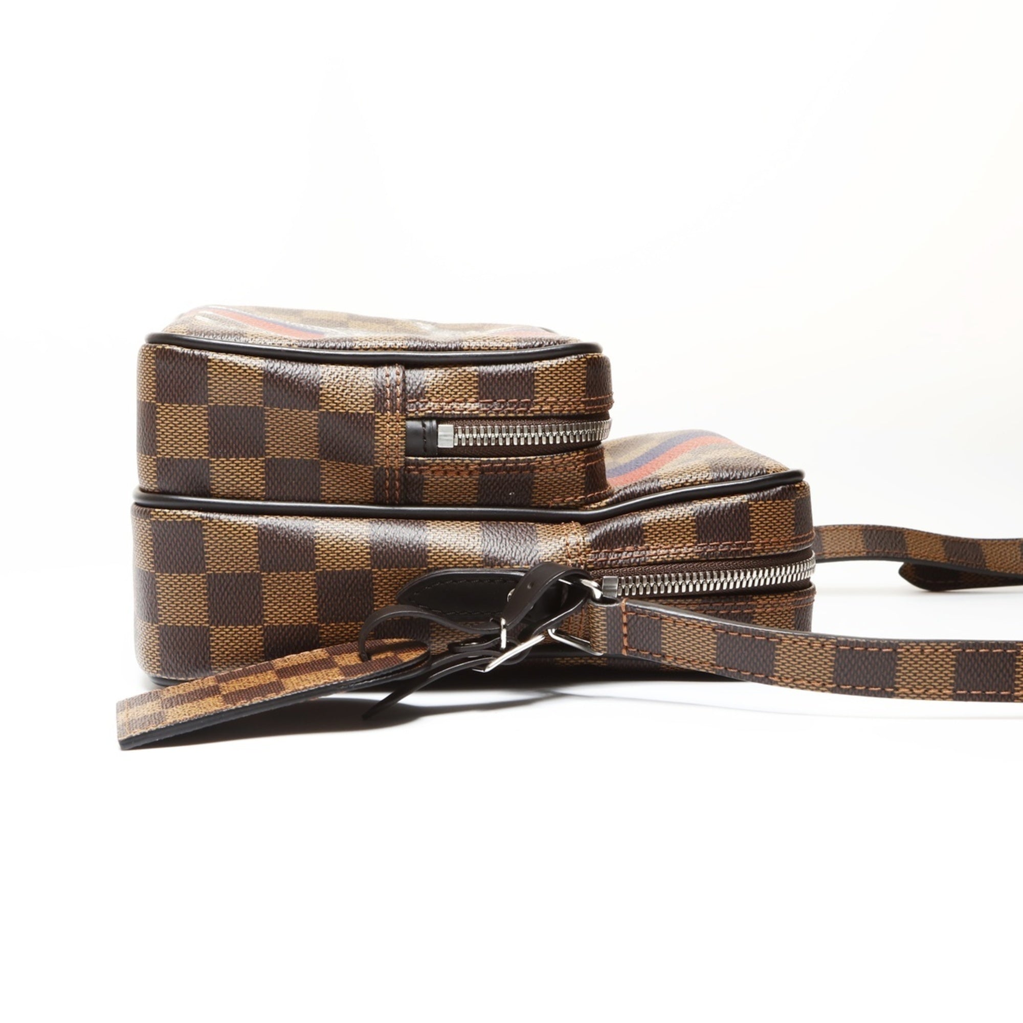Louis Vuitton Brown Clear Damier Canvas Shoulder Bag (Pre-Owned)